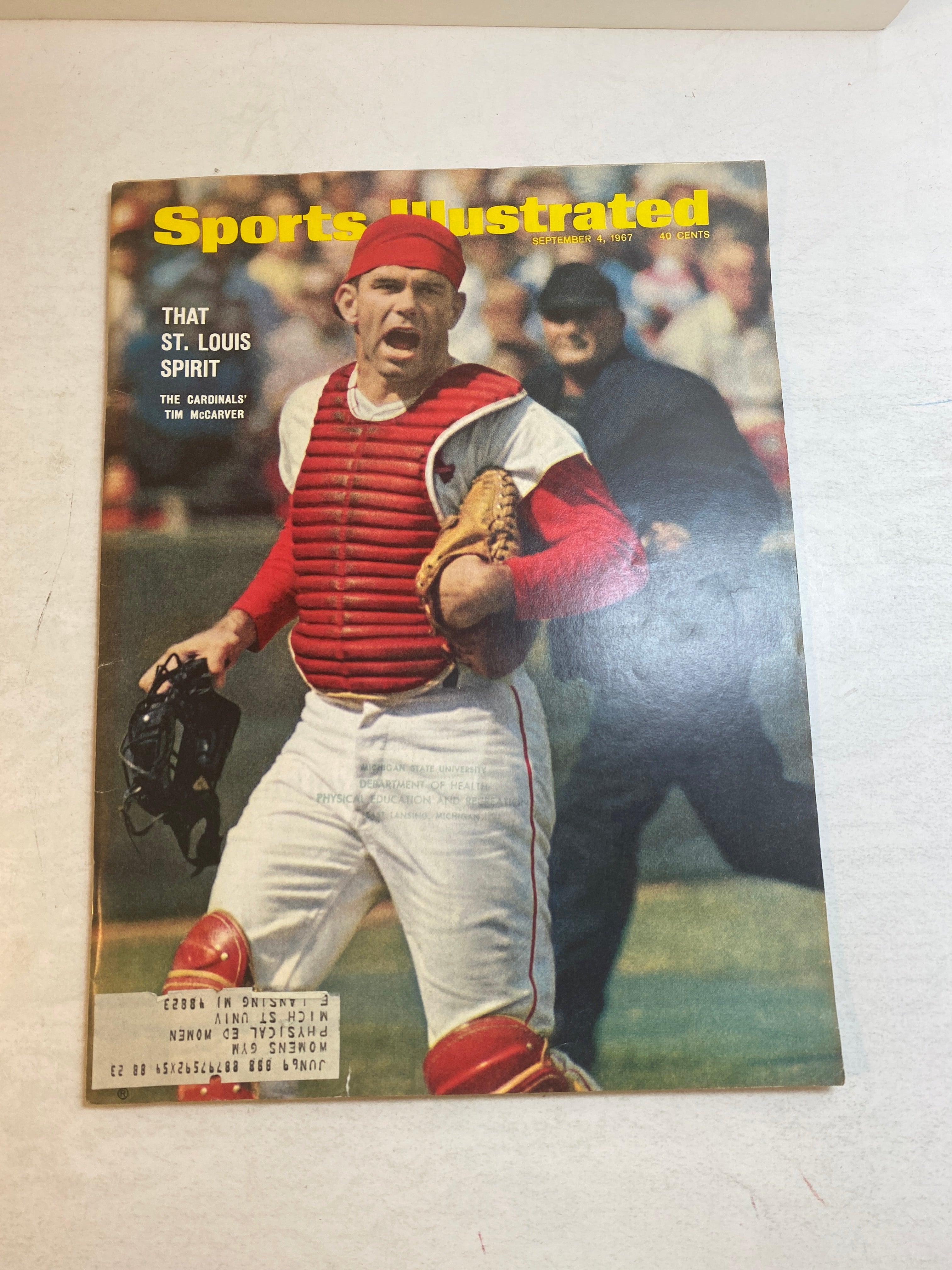 Sports Illustrated September 4, 1967 Tim McCarver