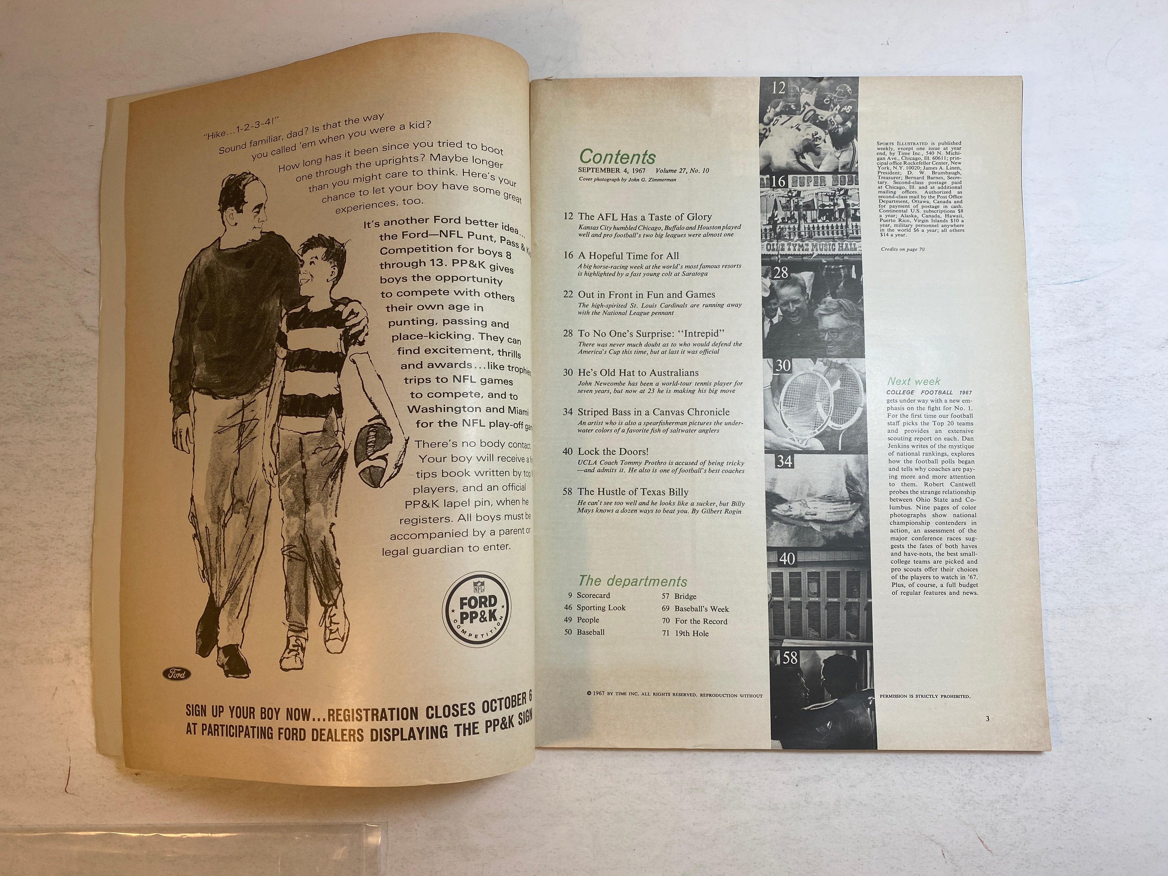 Sports Illustrated September 4, 1967 Tim McCarver