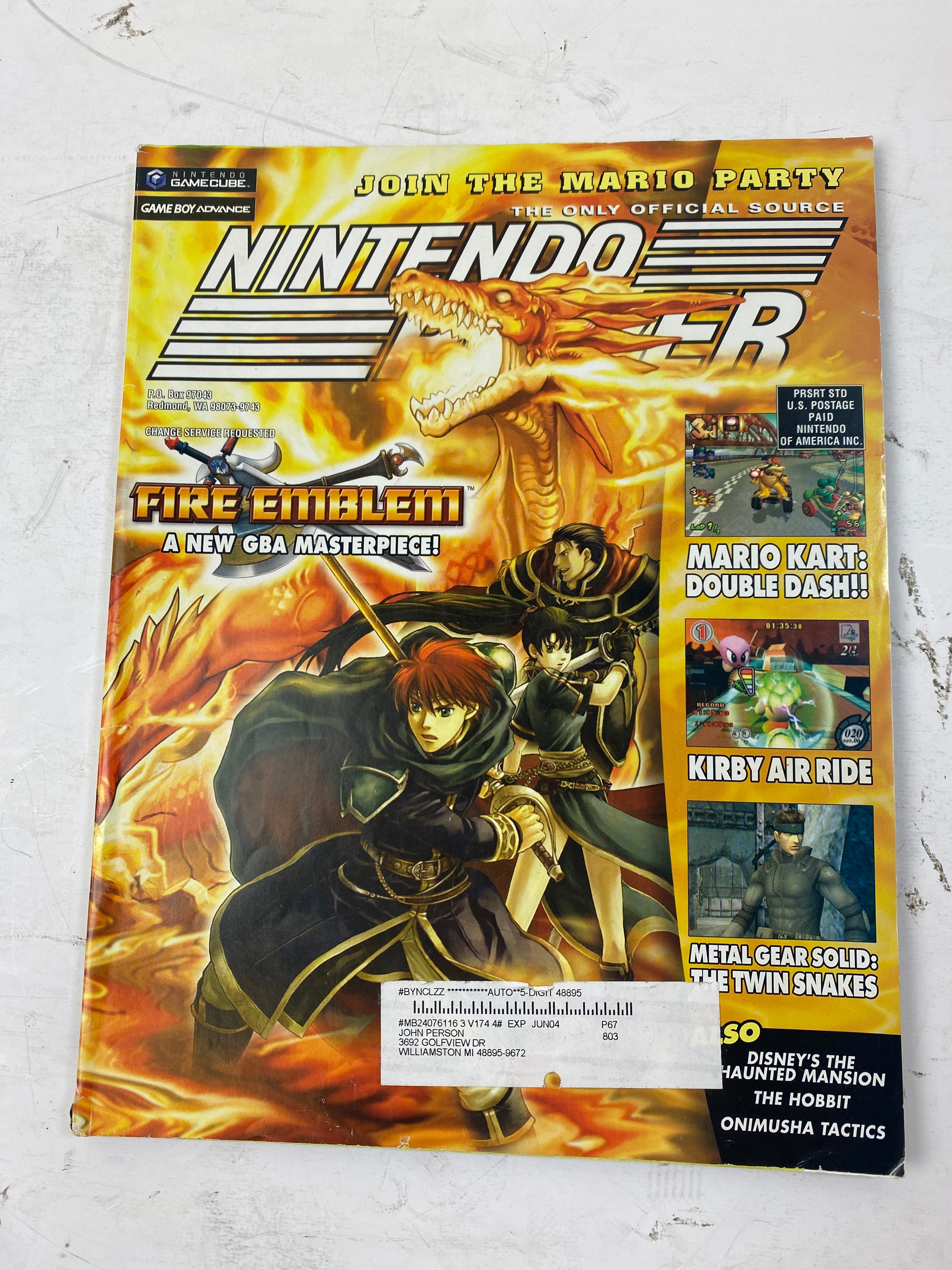 Nintendo Power Magazine Vol 174 December 2003  w/  poster