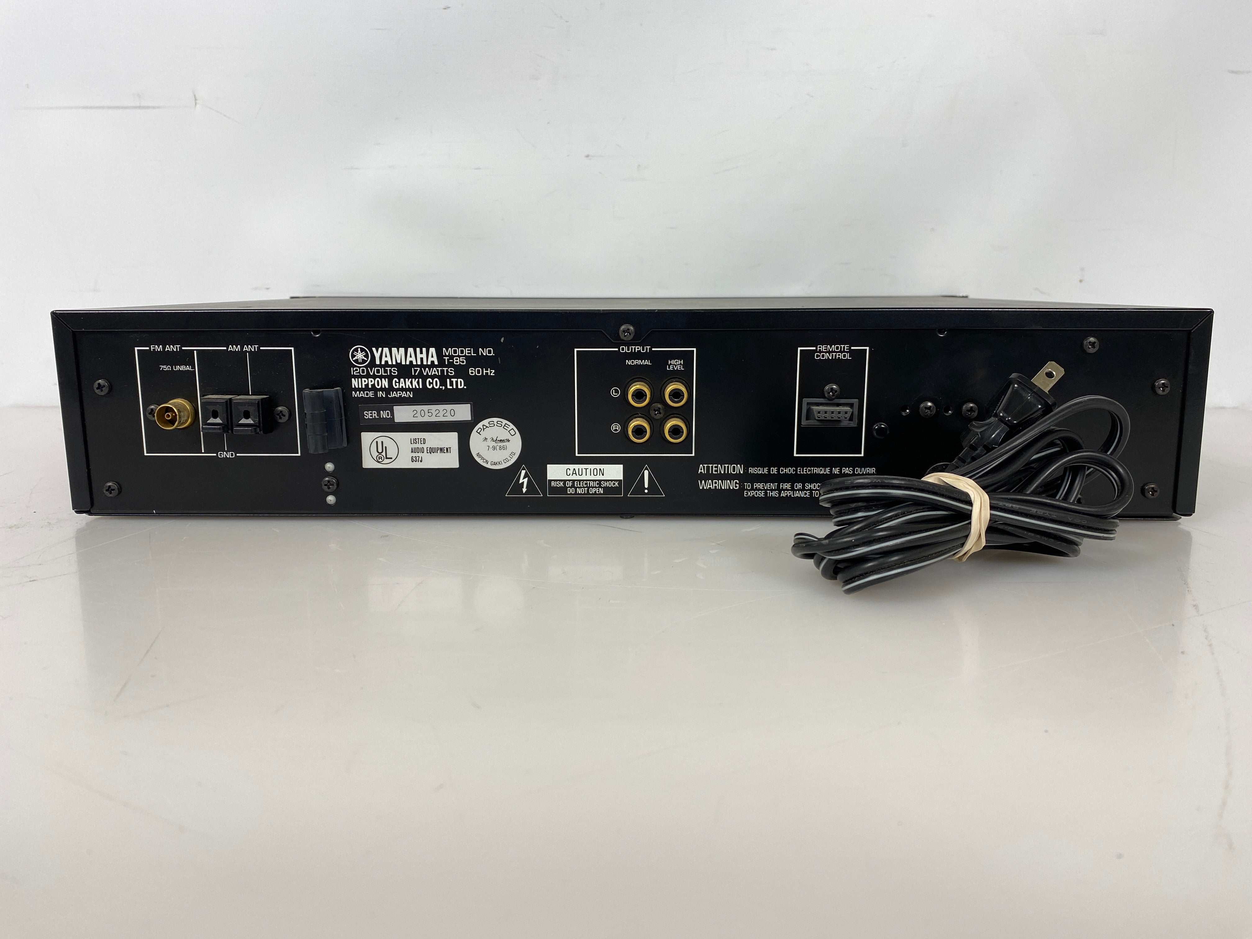 Yamaha T-85 AM/FM Stereo Tuner