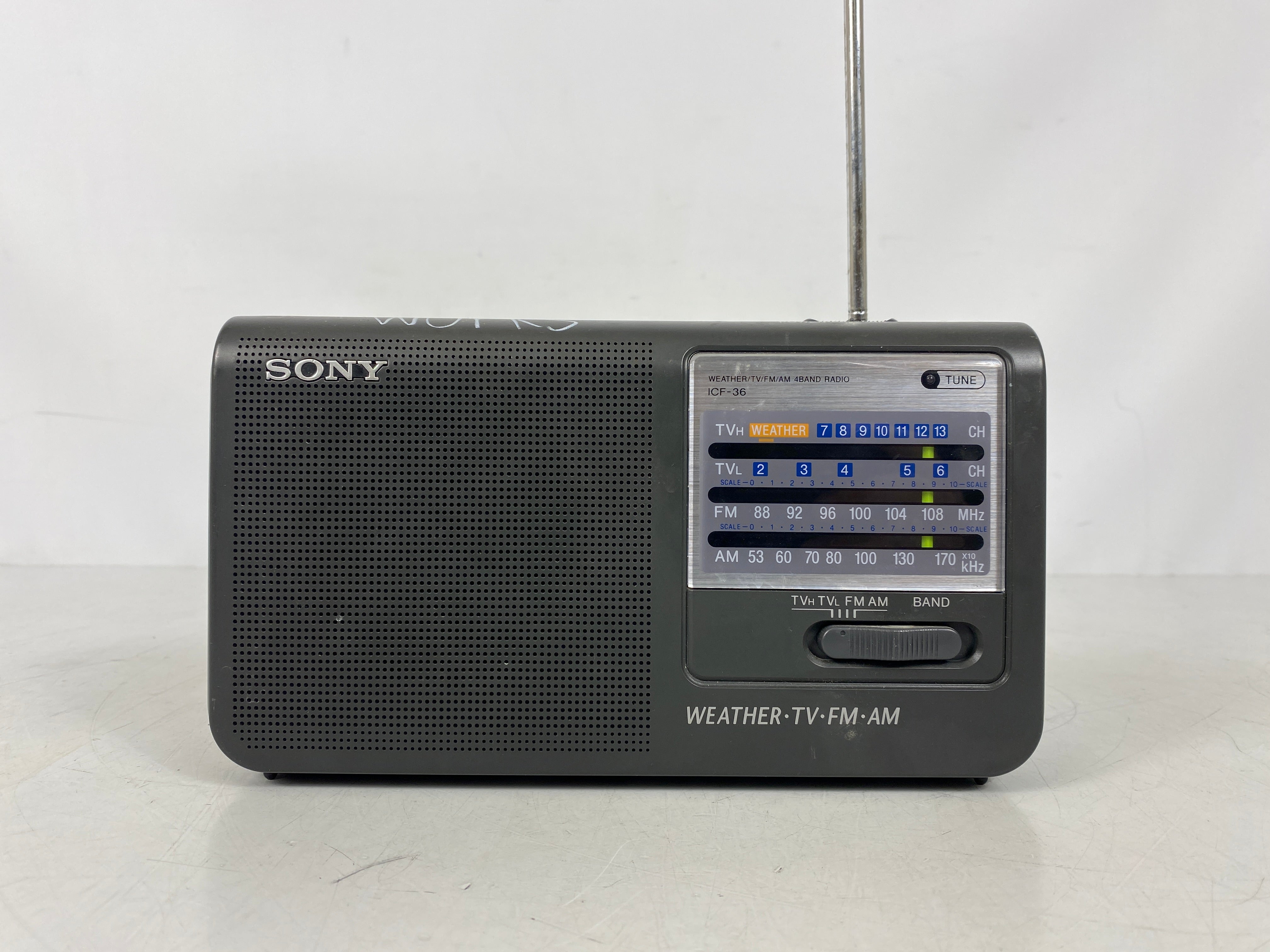 Sony ICF-36 AM/FM Weather 4Band Radio