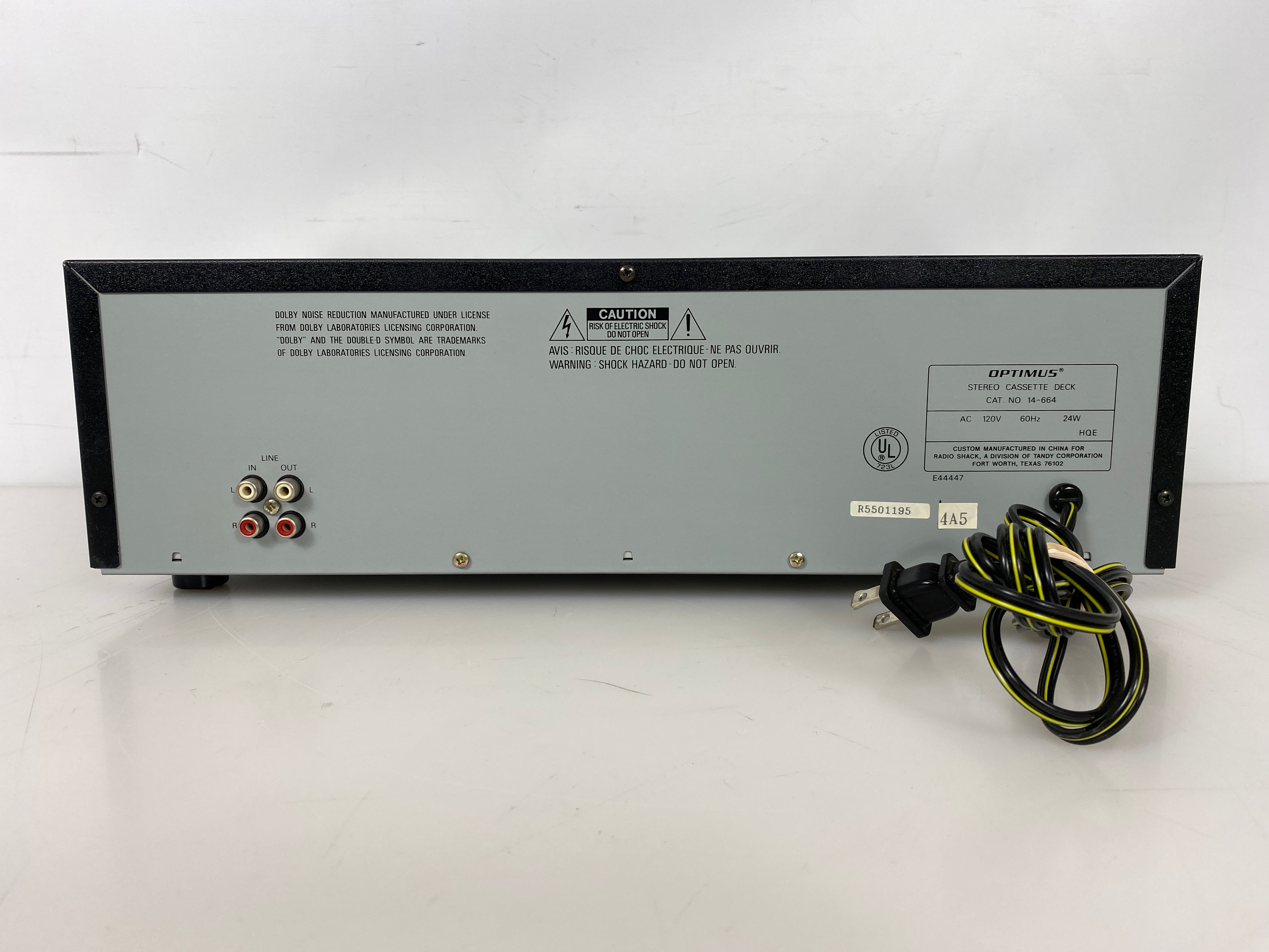 Optimus SCT-49 Dual Cassette Deck Player