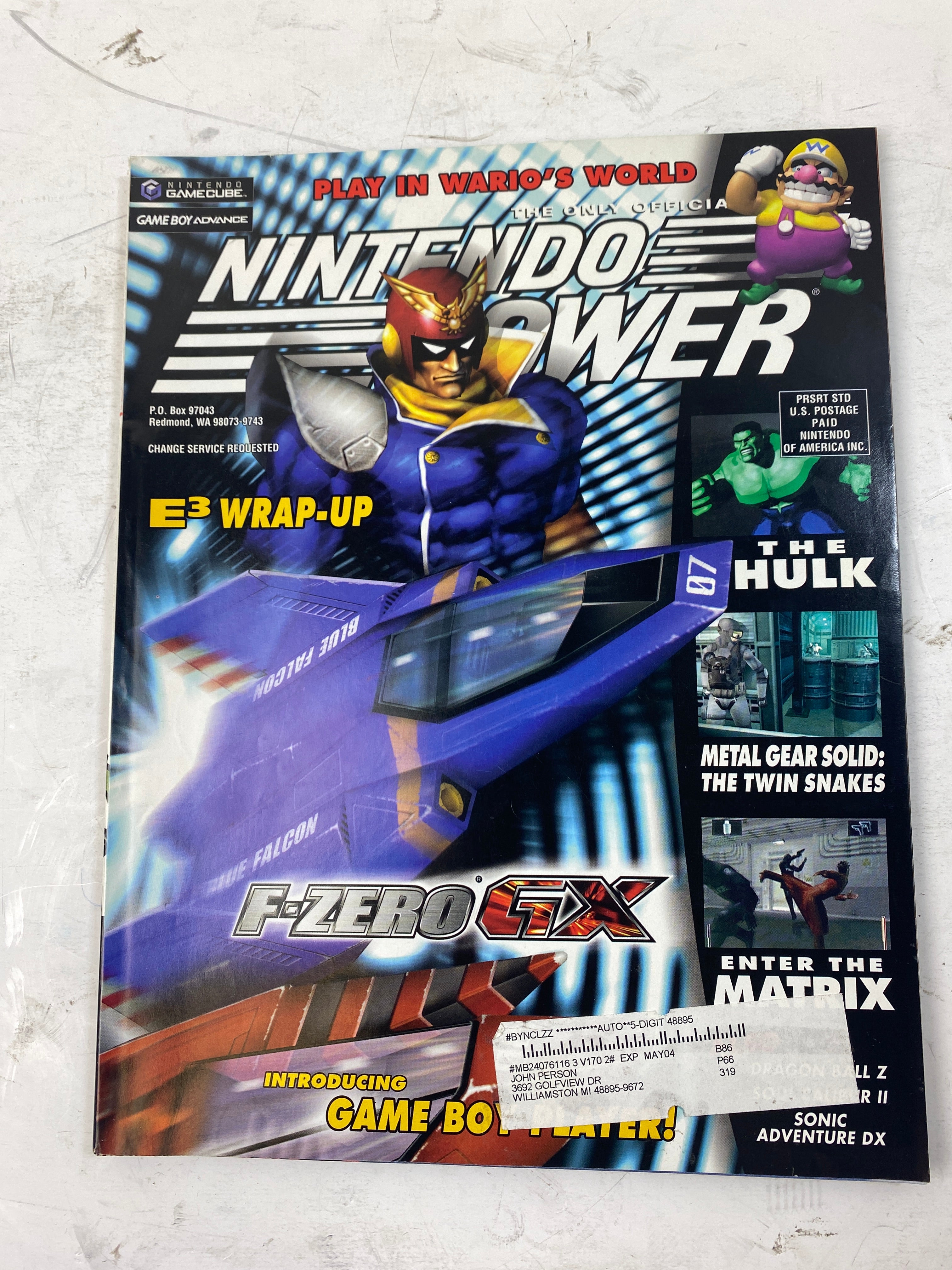 Nintendo Power Magazine Vol 170 August 2003  w/  poster