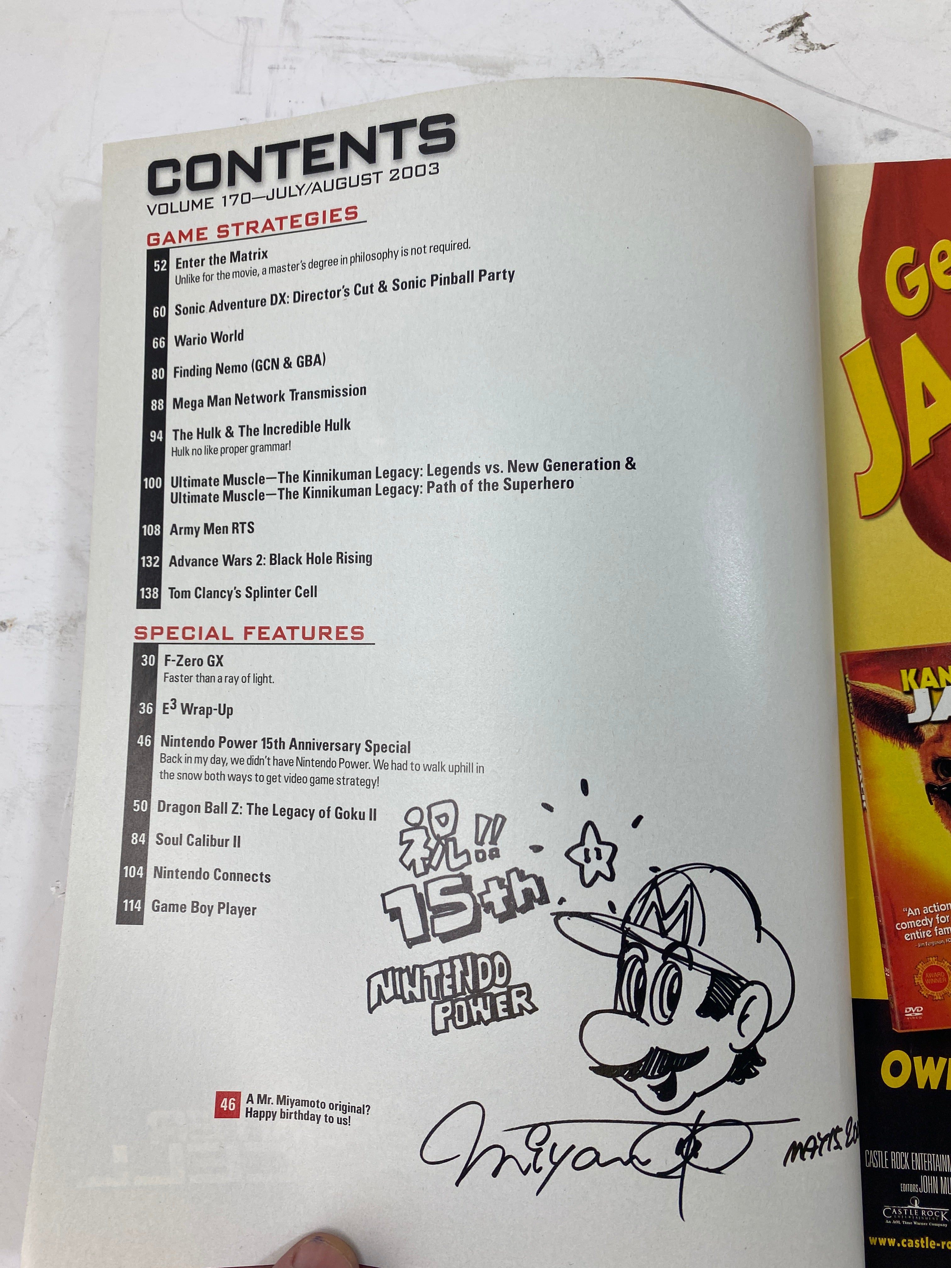 Nintendo Power Magazine Vol 170 August 2003  w/  poster