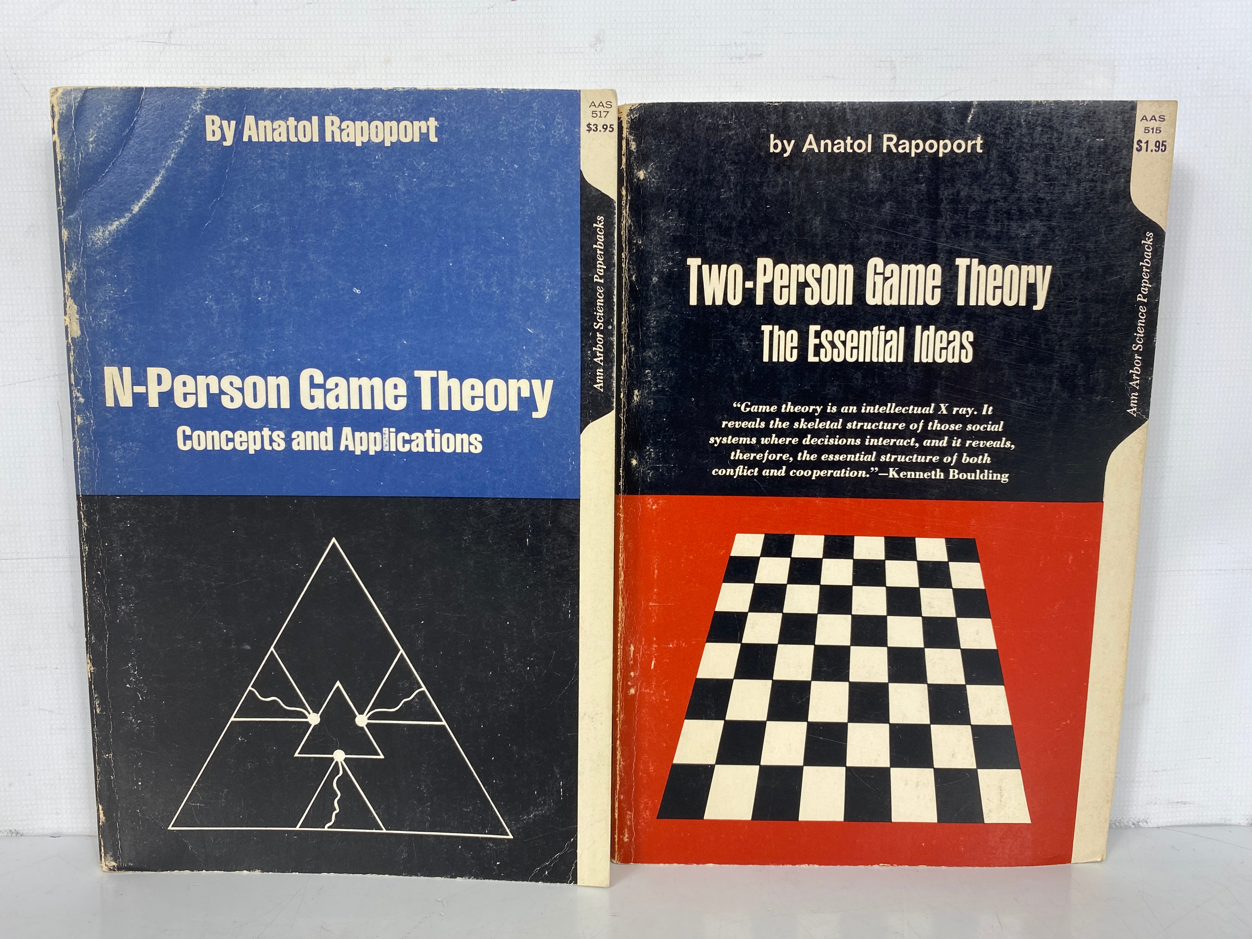 2 Anatol Rapoport Vols: Two-Person/N-Person Game Theory 1966-70 SC