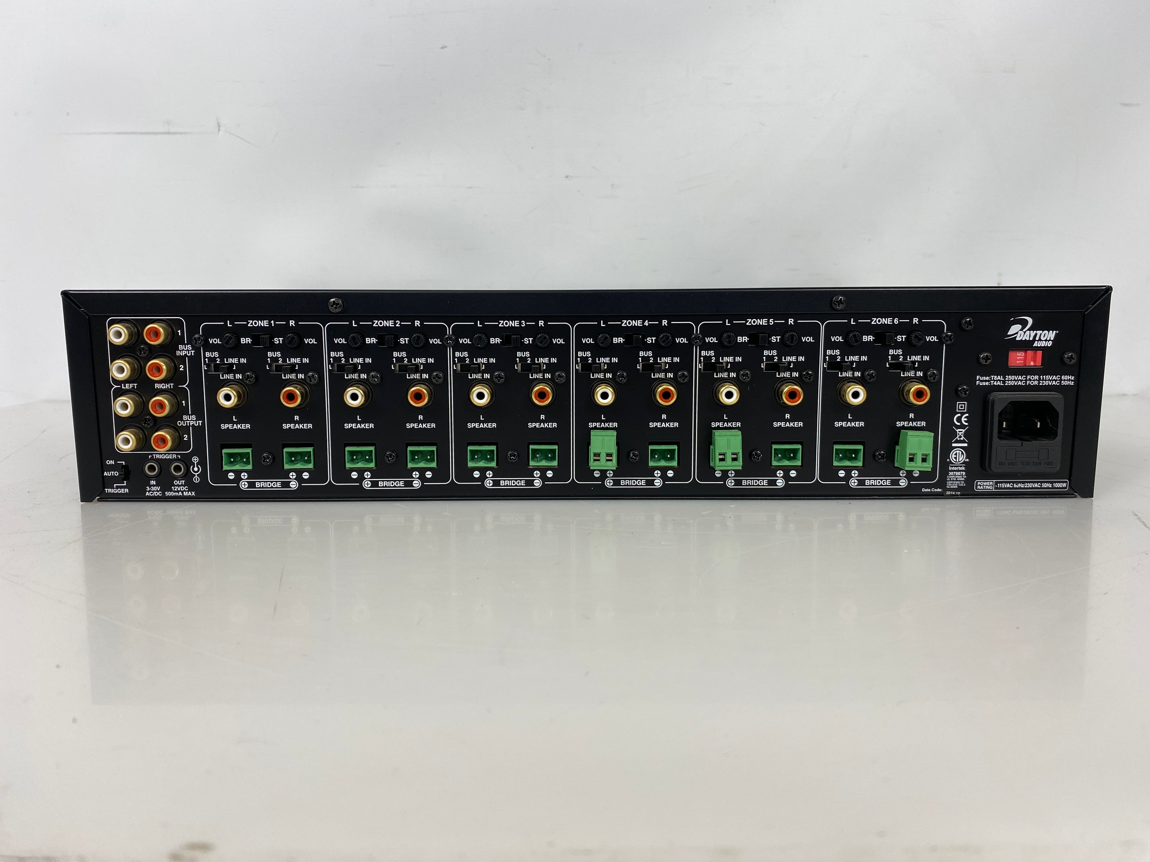 Dayton Audio MA-1240a Multi-Zone 12 Channel Amplifier