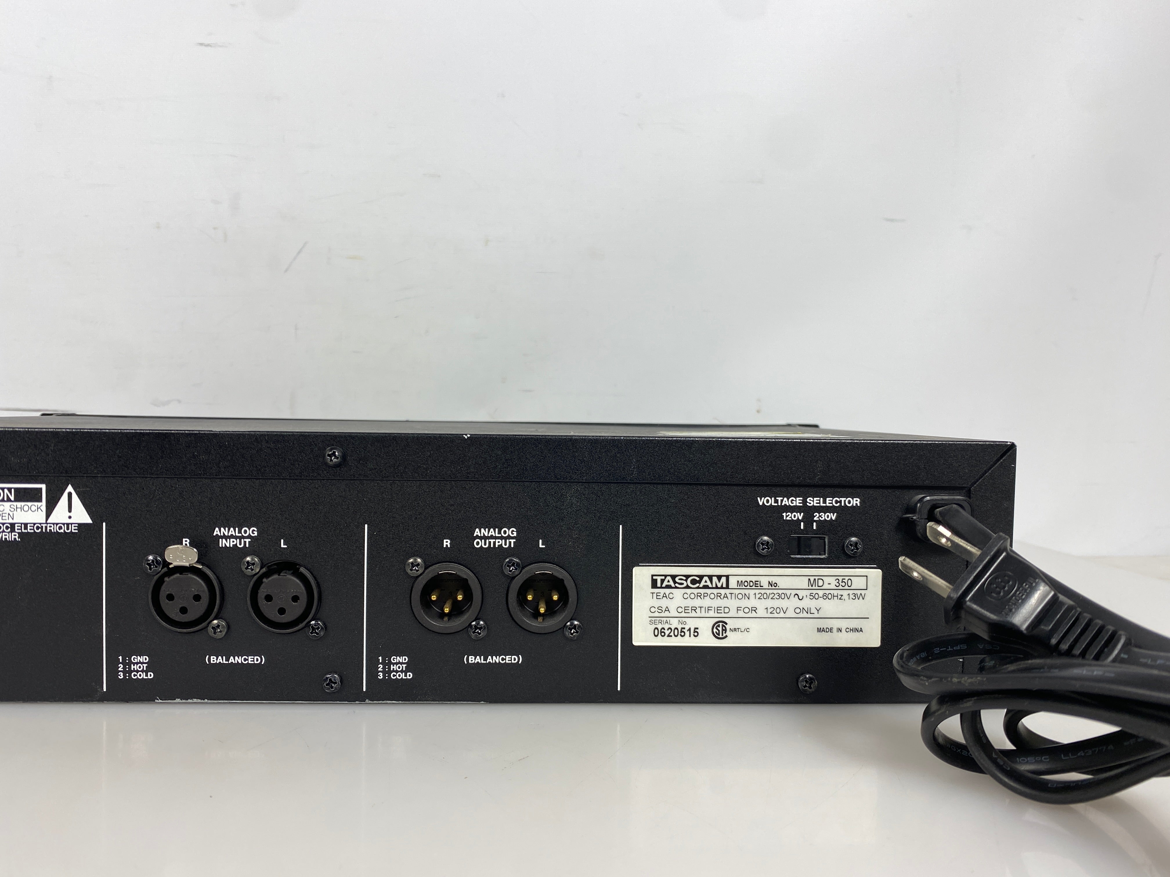 Tascam MD-350 Advanced MiniDisc Recorder