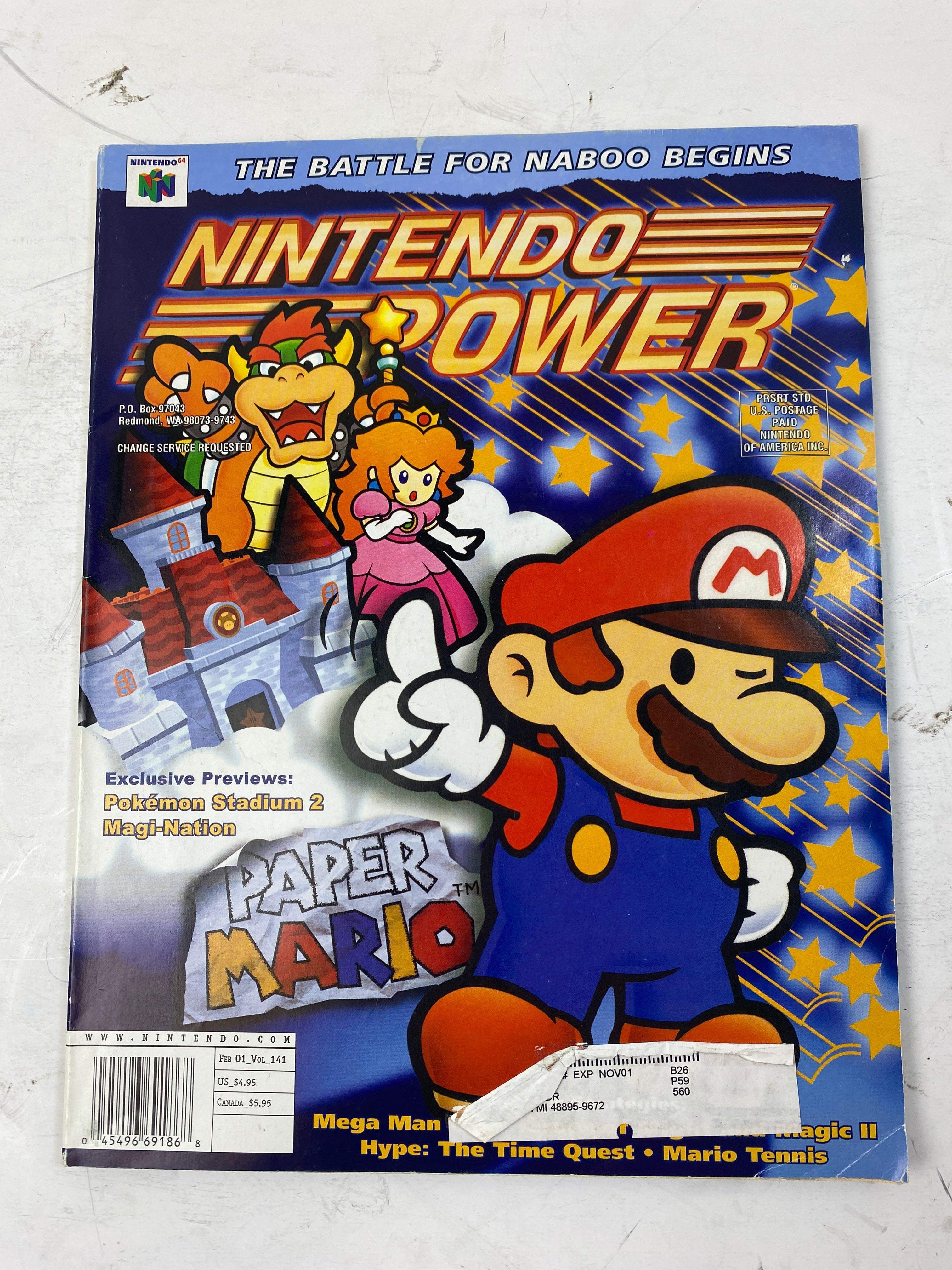 Nintendo Power Magazine Vol 141 February 2001  w/  poster