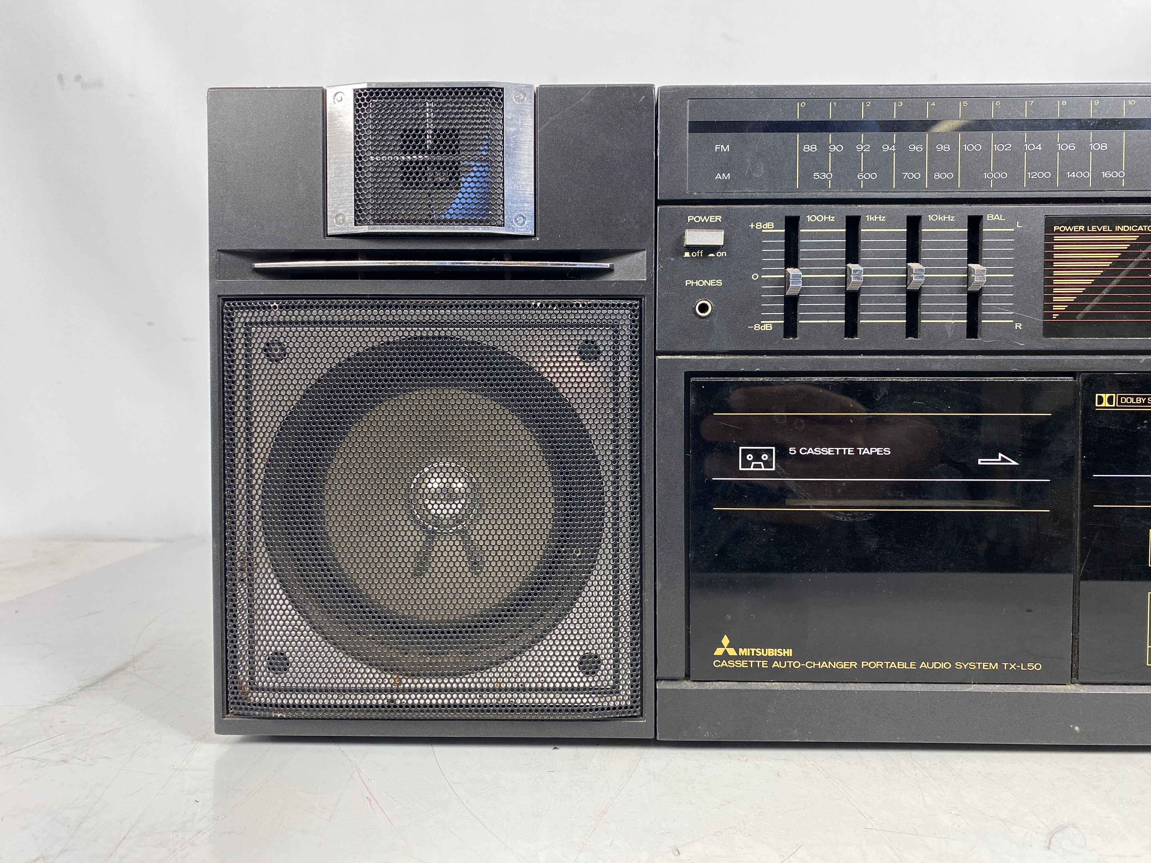 Vintage Mitsubishi TX-L50 Boombox Cassette Player