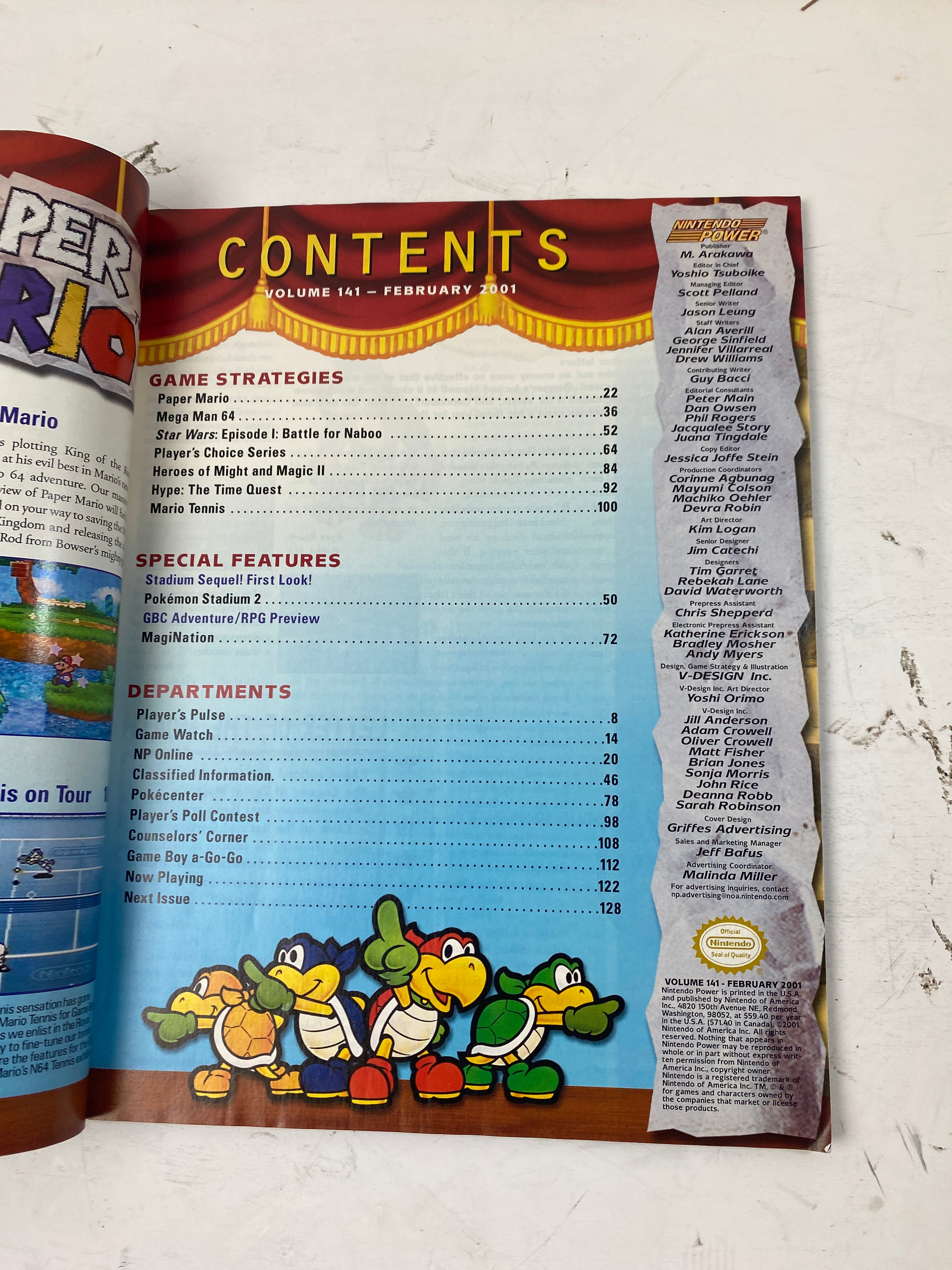 Nintendo Power Magazine Vol 141 February 2001  w/  poster