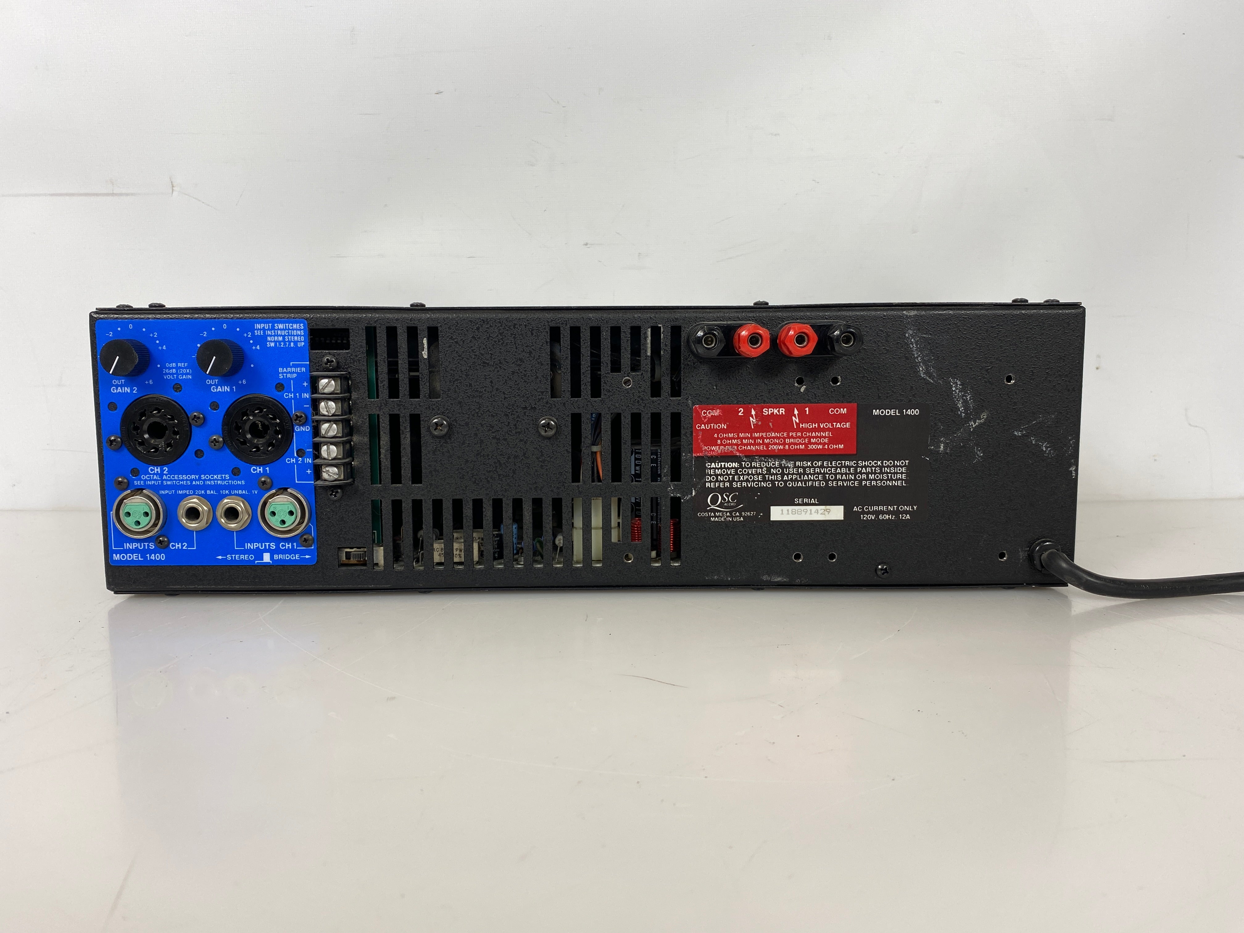 QSC 1400 2 Channel Power Amplifier
