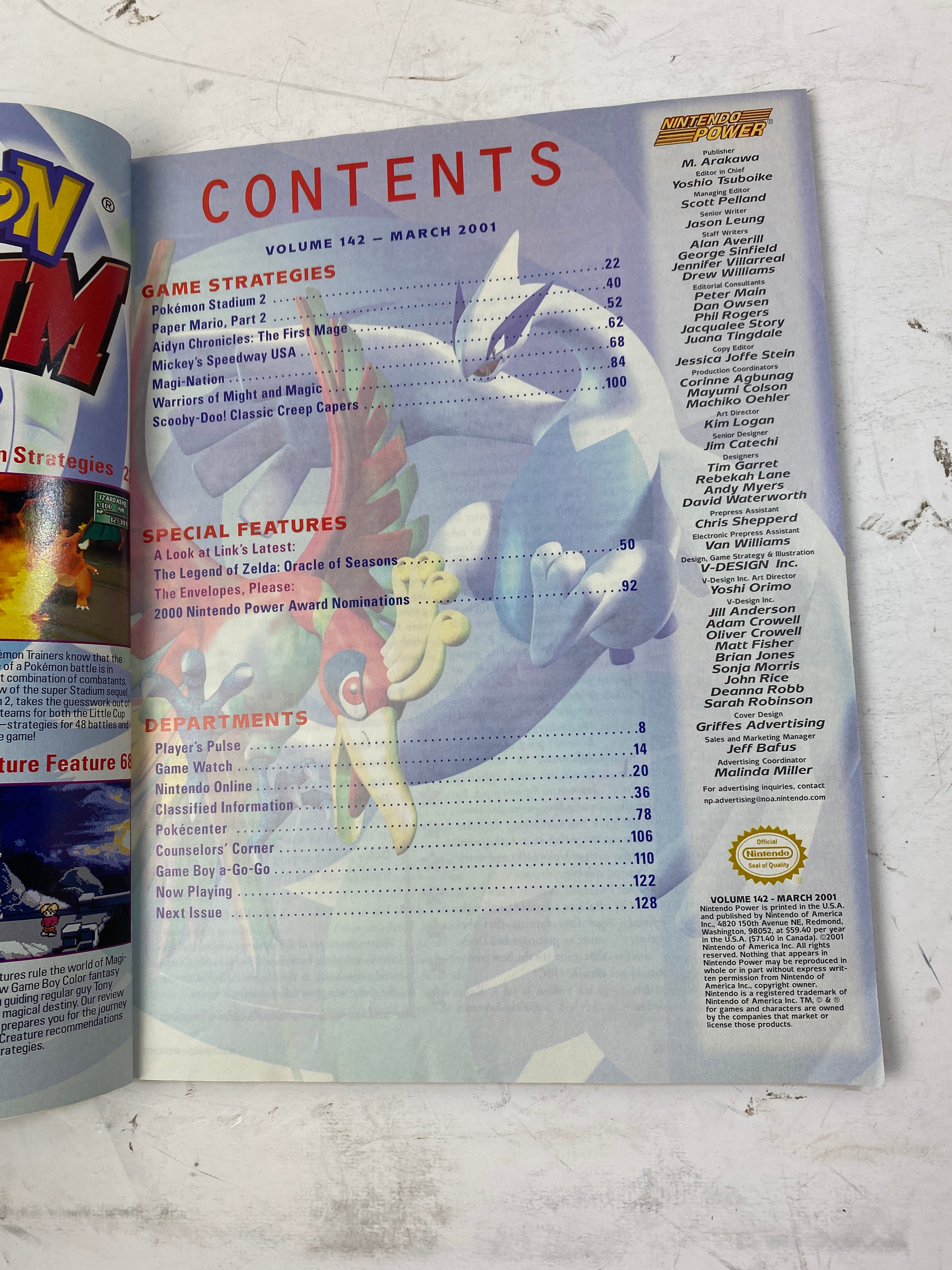 Nintendo Power Magazine Vol 142 March 2001  w/  poster
