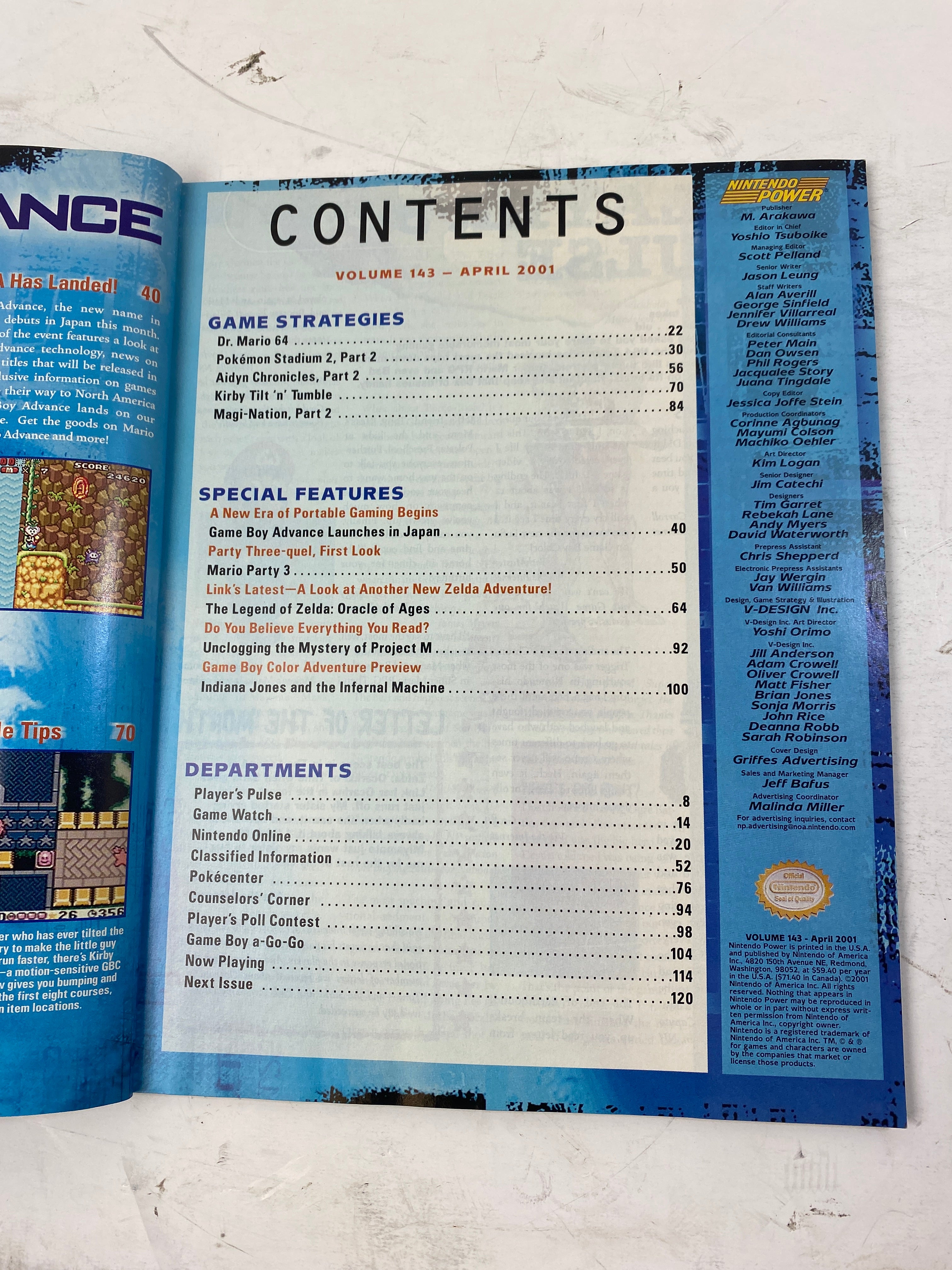 Nintendo Power Magazine Vol 143 April 2001  w/  poster