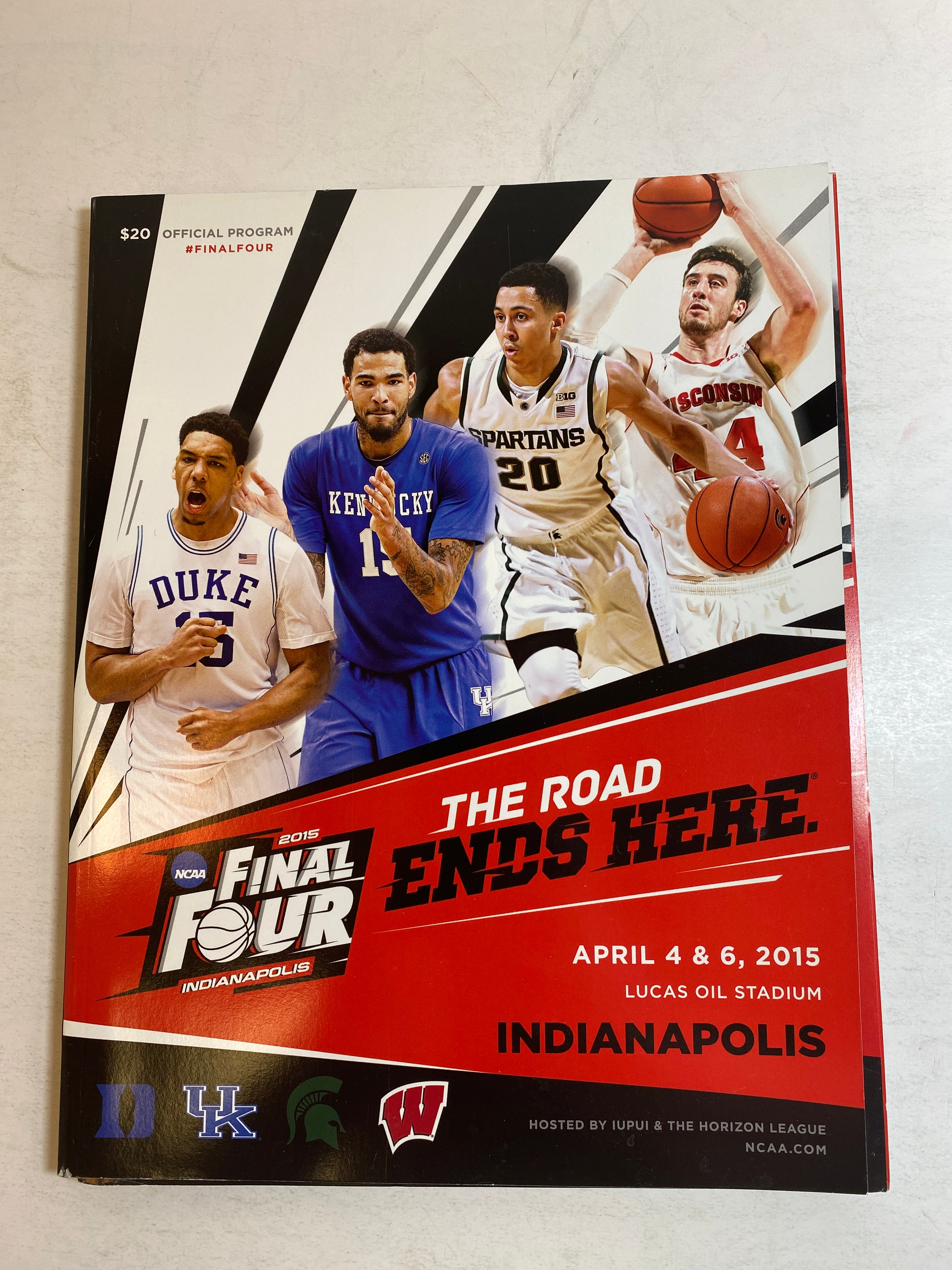 2015 Indianapolis Final Four Program MSU Basketball