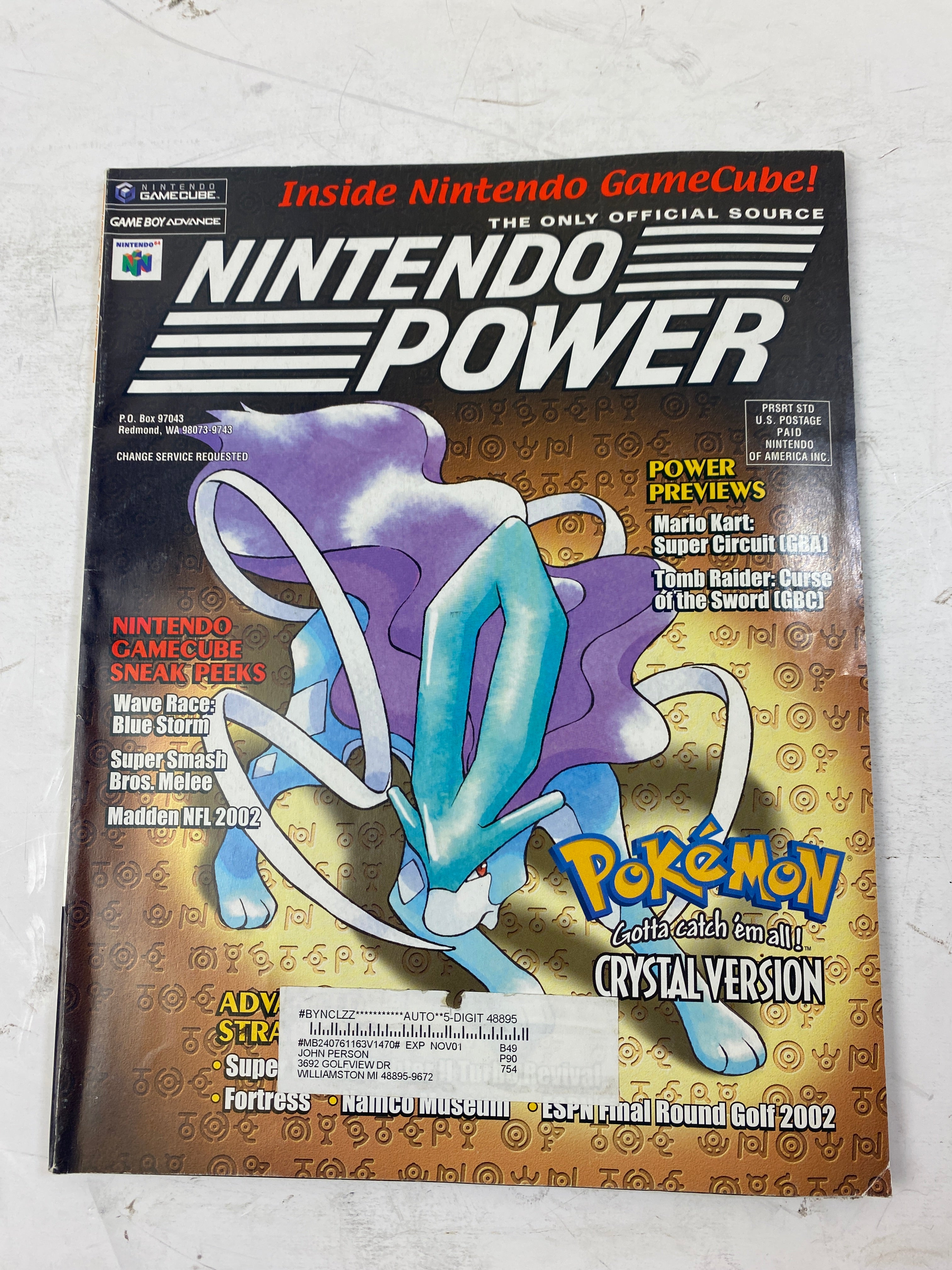 Nintendo Power Magazine Vol 147 August 2001 w/  poster