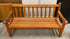 Smith & Hawken Wood Outdoor Bench w/ Backrest