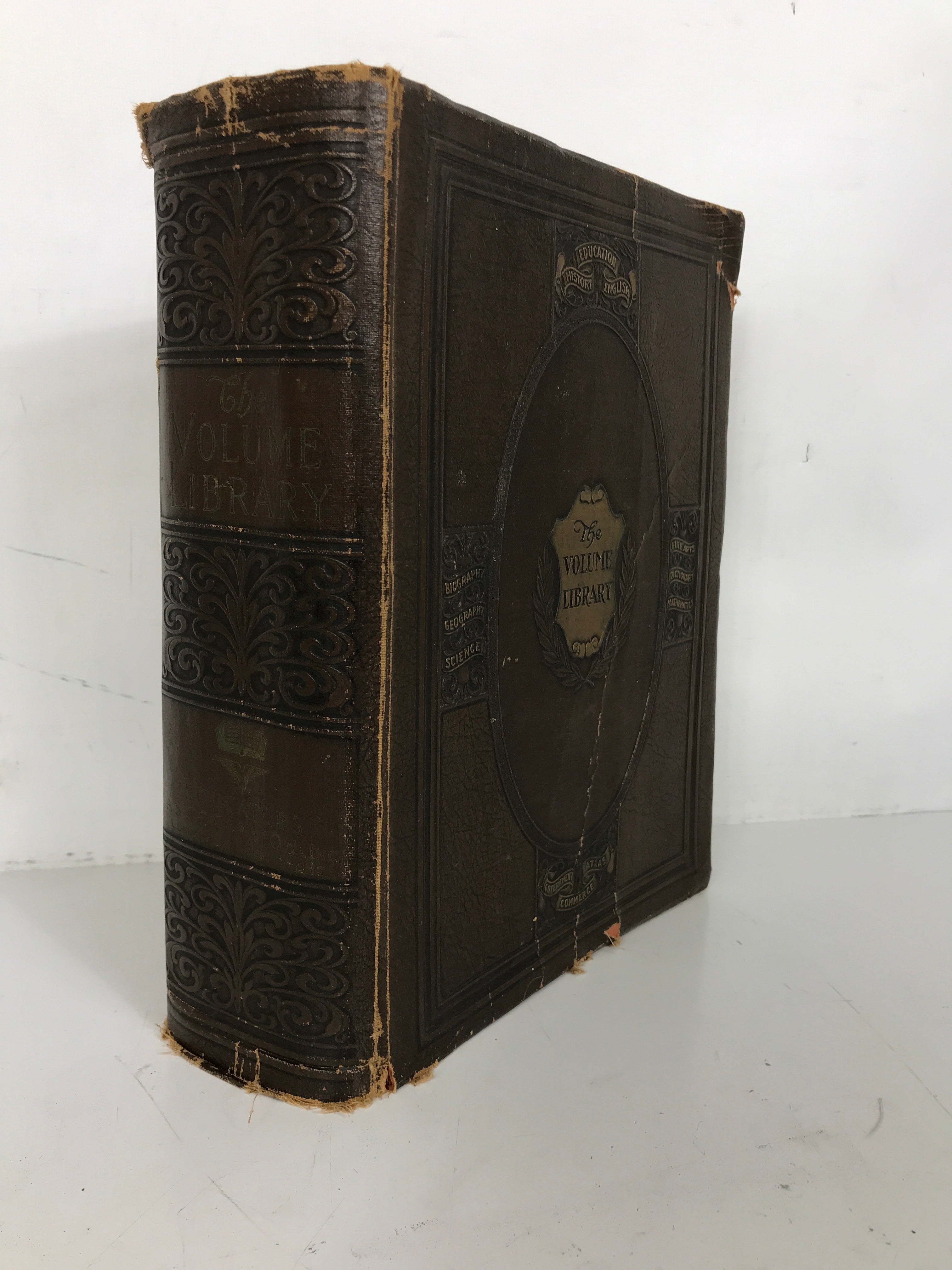 The Volume Library 1950 Edition Educators Association Faux Leather SC