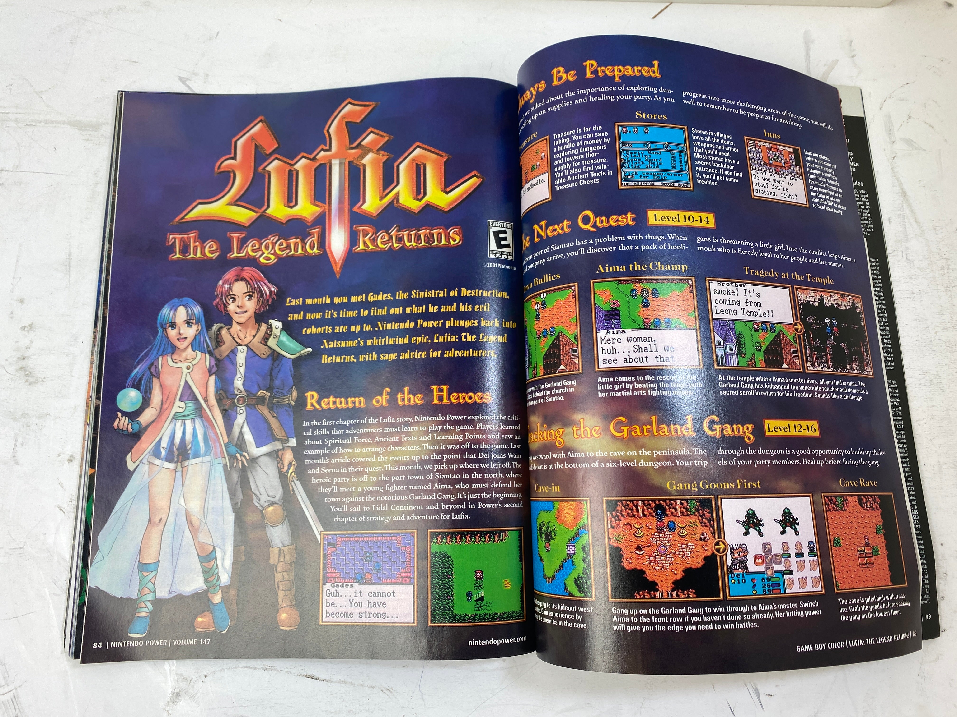Nintendo Power Magazine Vol 147 August 2001 w/  poster