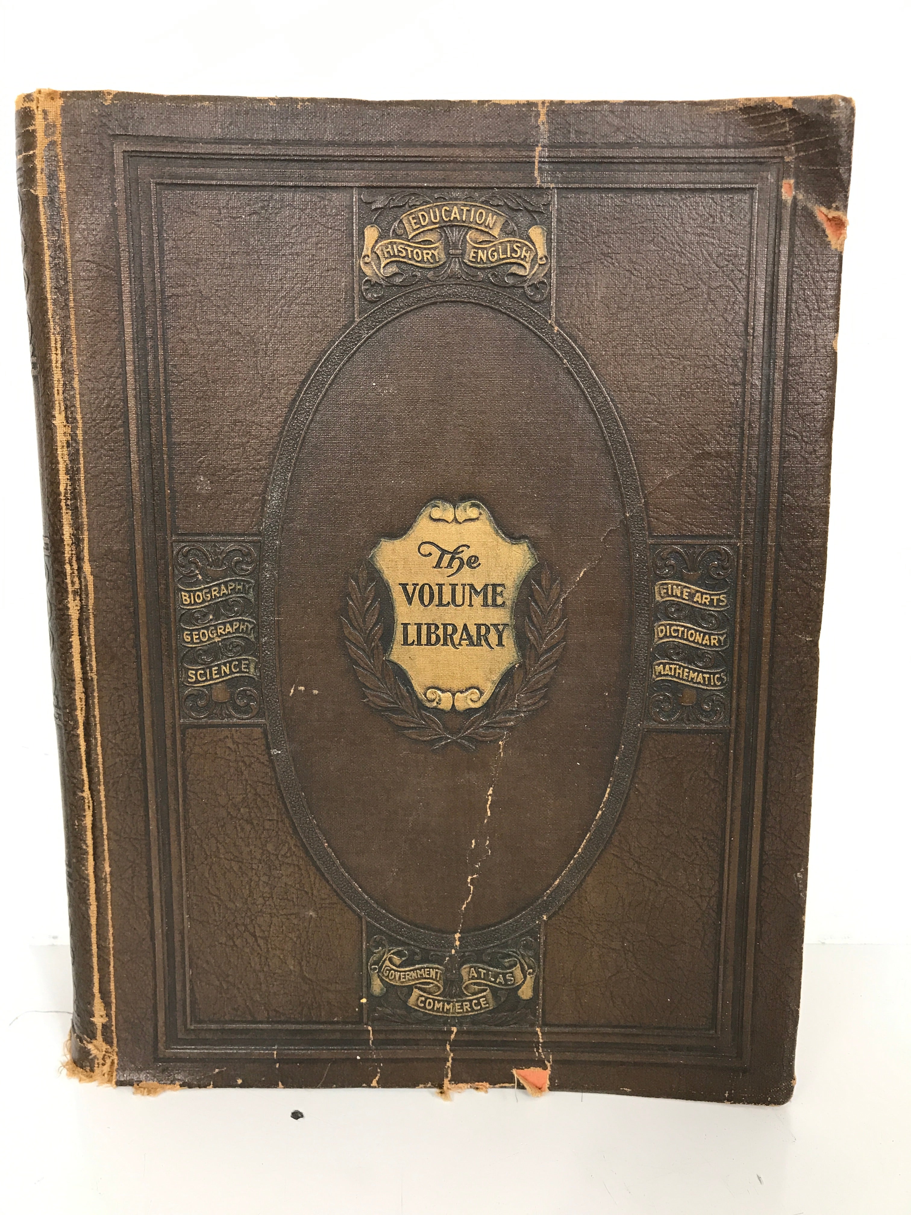 The Volume Library 1950 Edition Educators Association Faux Leather SC