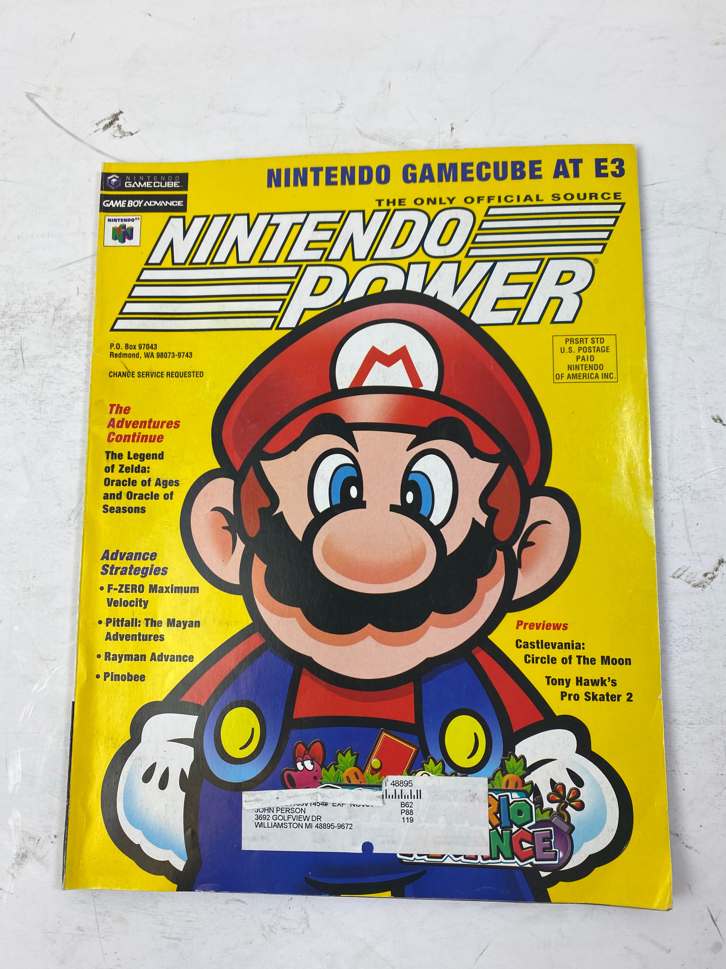 Nintendo Power Magazine Vol 145 June 2001  w/  poster