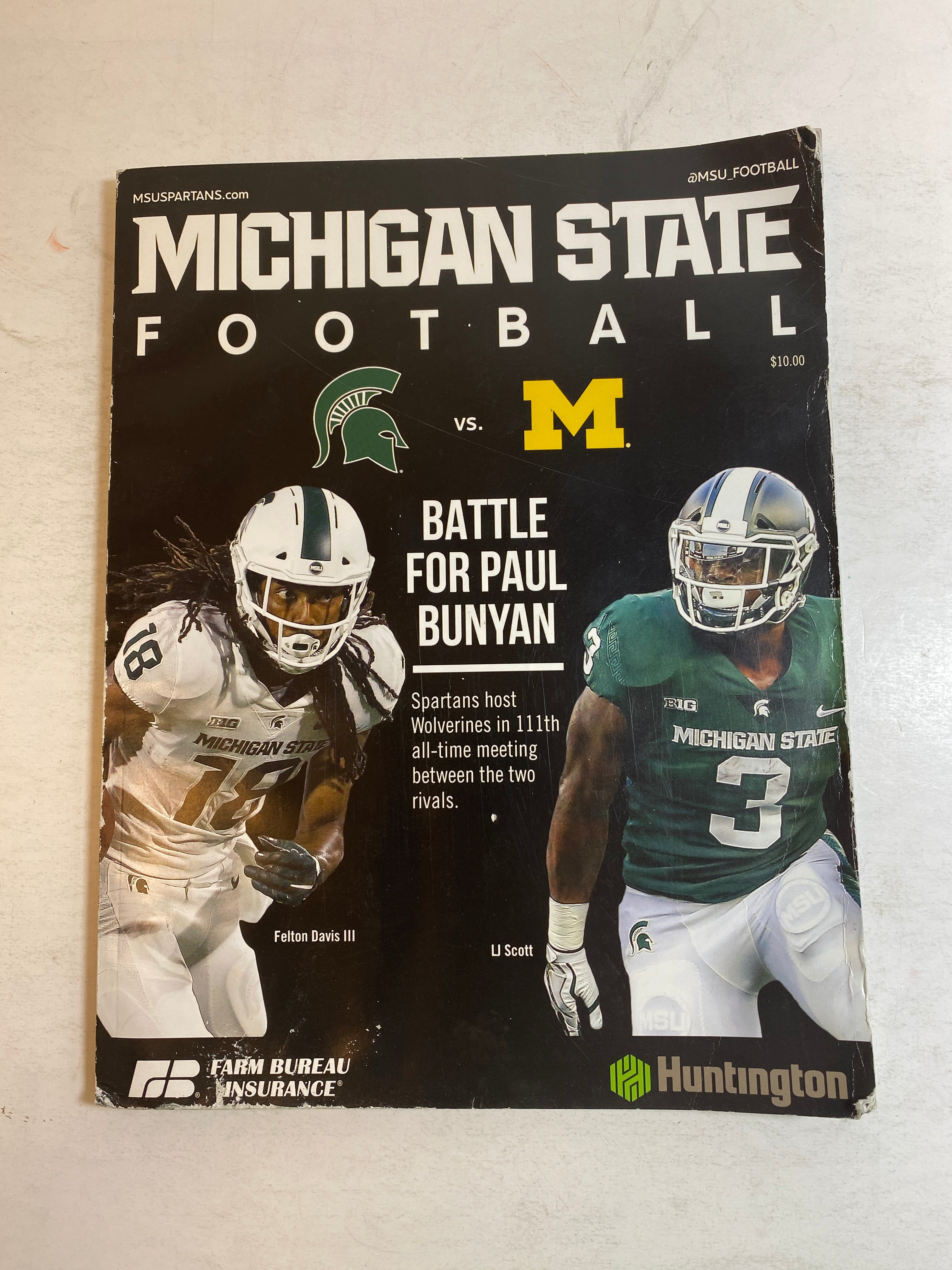 2018 Michigan State vs Michigan Football Program
