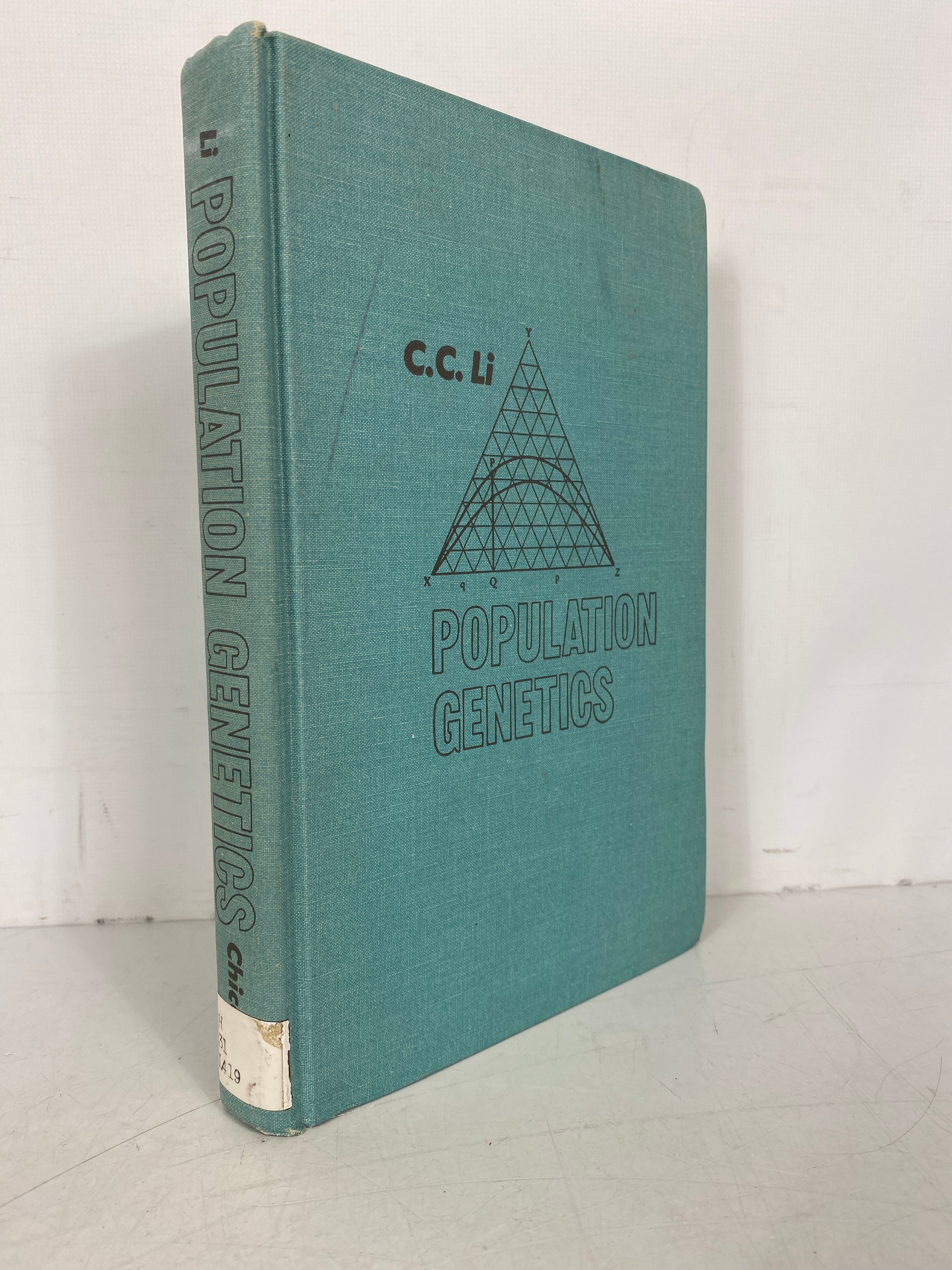 Population Genetics by C.C. Li 1968 Sixth Impression Ex-Library HC