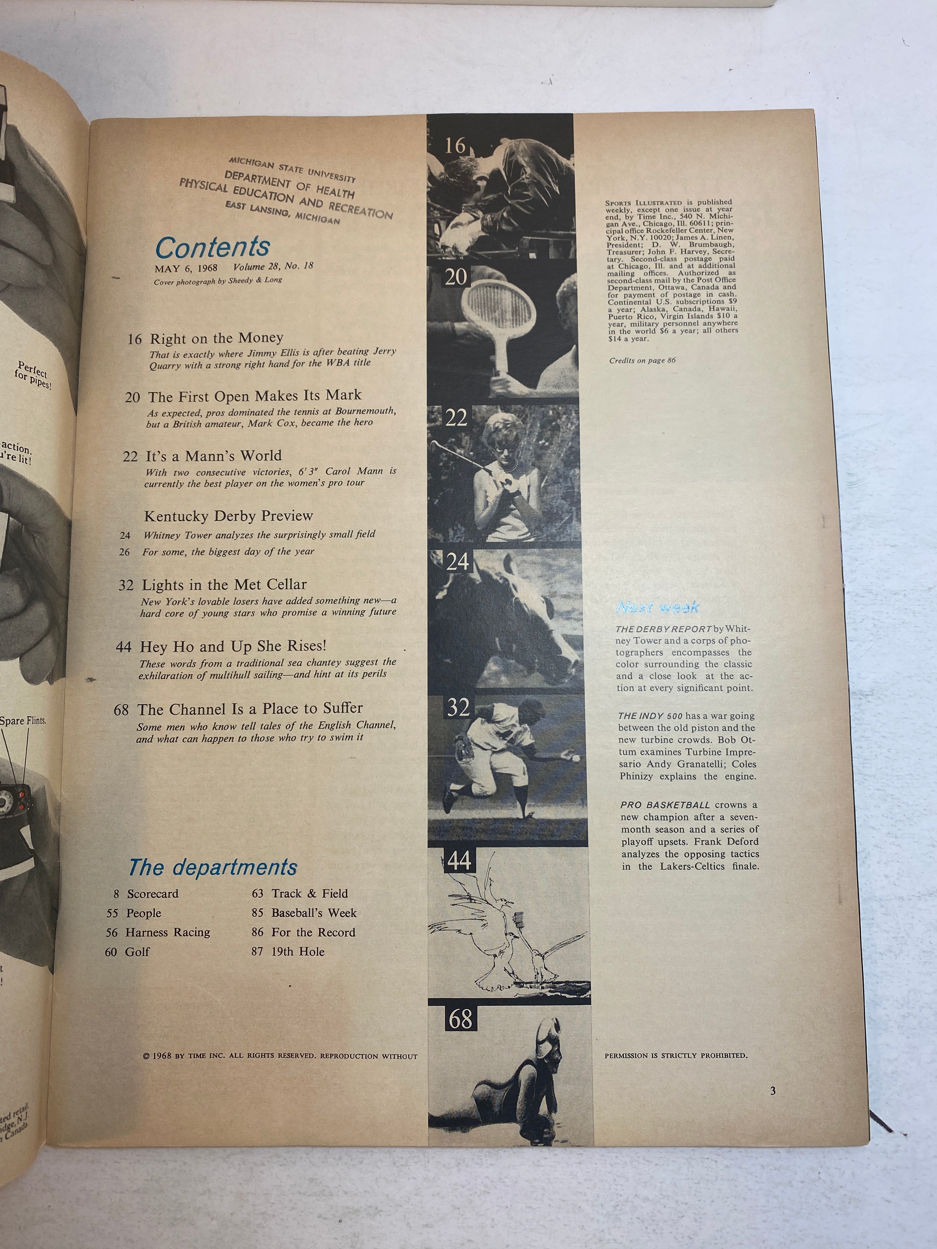 Sports Illustrated May 6, 1968 Ron Swoboda New York Mets