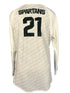 Nike White Long Sleeve MSU Volleyball Jersey #21 Women's Size XL