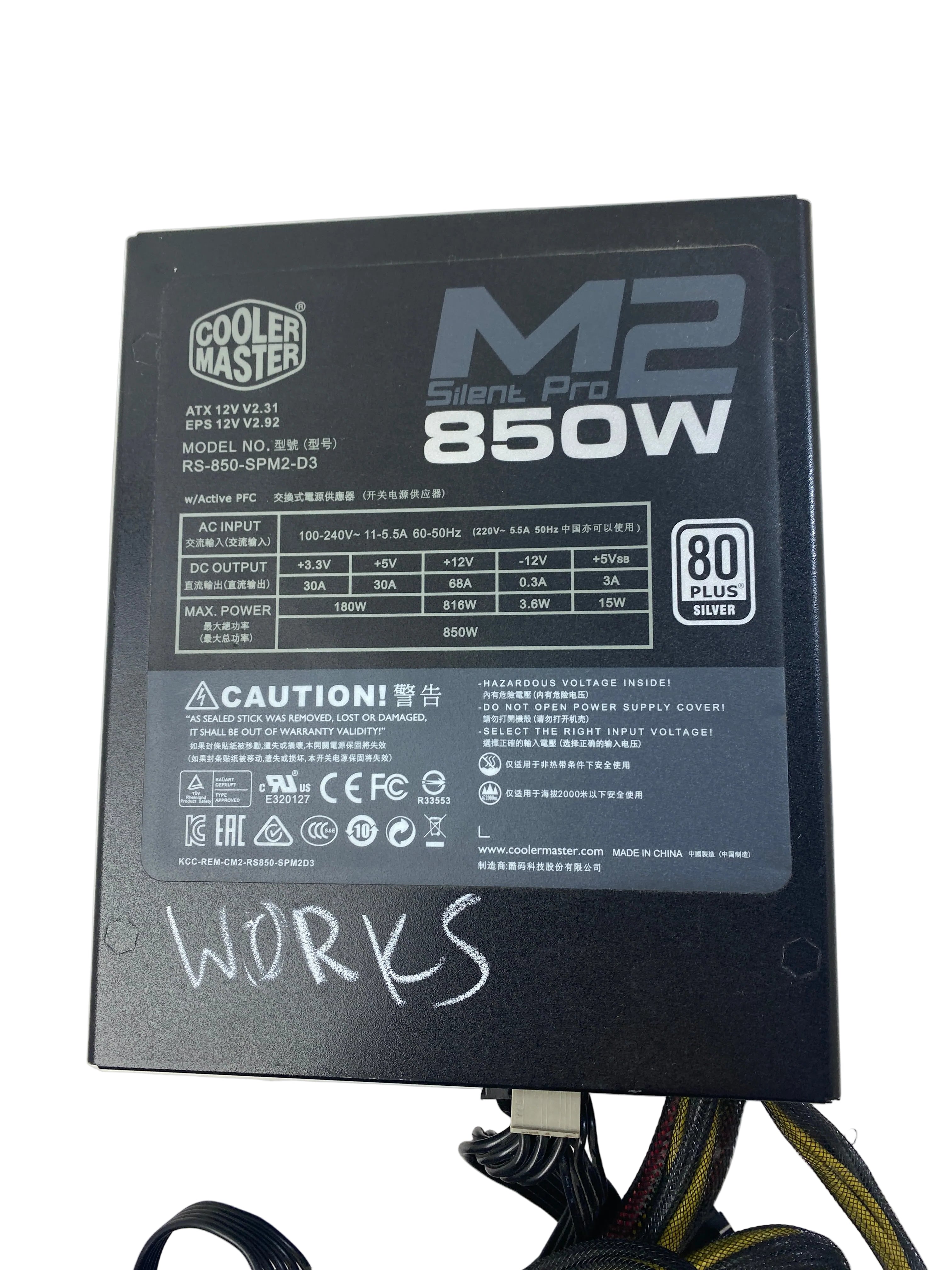 Cooler Master Silent Pro M2 850W Power Supply Unit