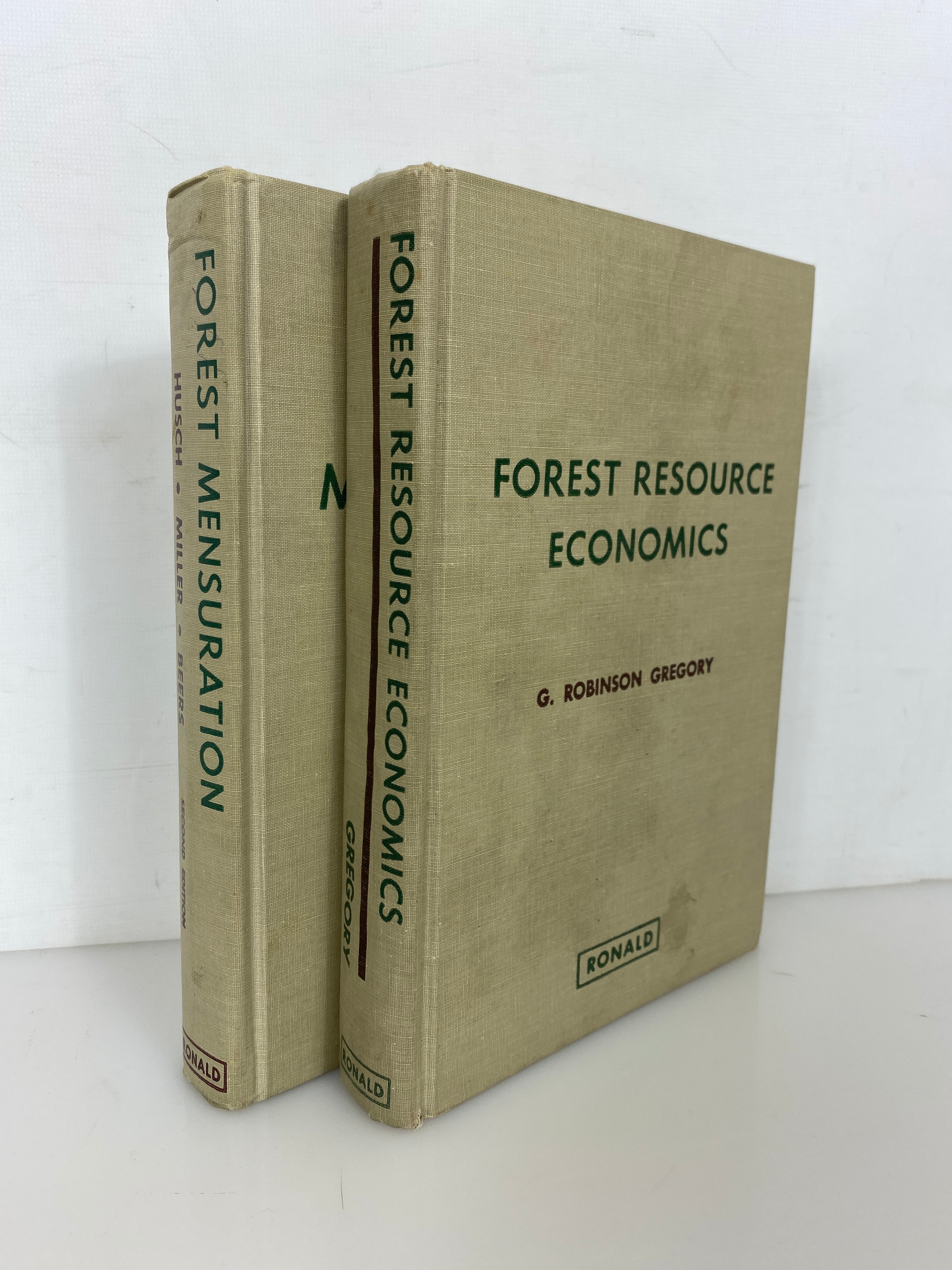 2 Volumes: Forest Mensuration/Forest Resource Economics 1972 Vintage HC