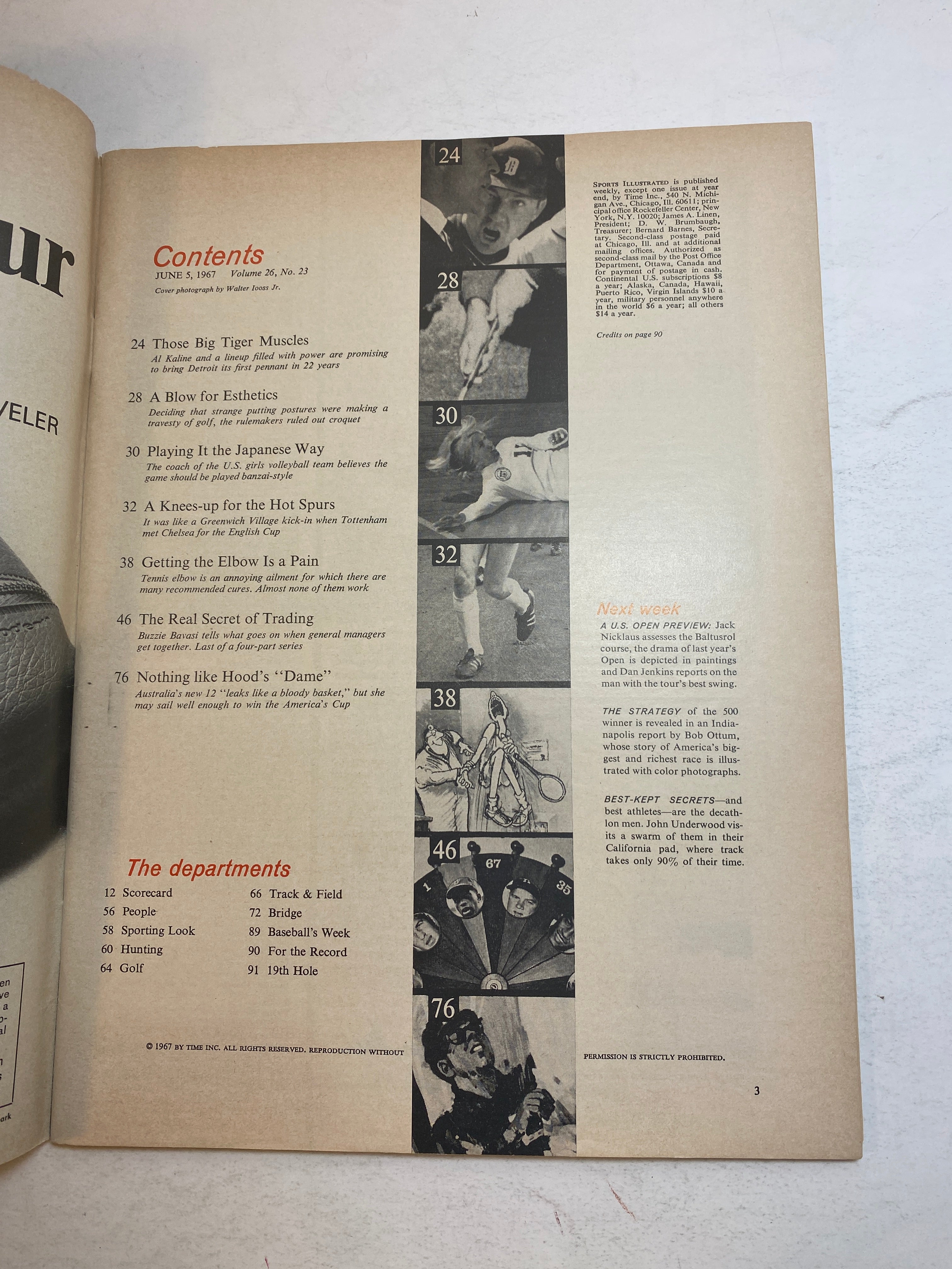 Sports Illustrated June 5, 1967 Al Kaline Detroit Tigers