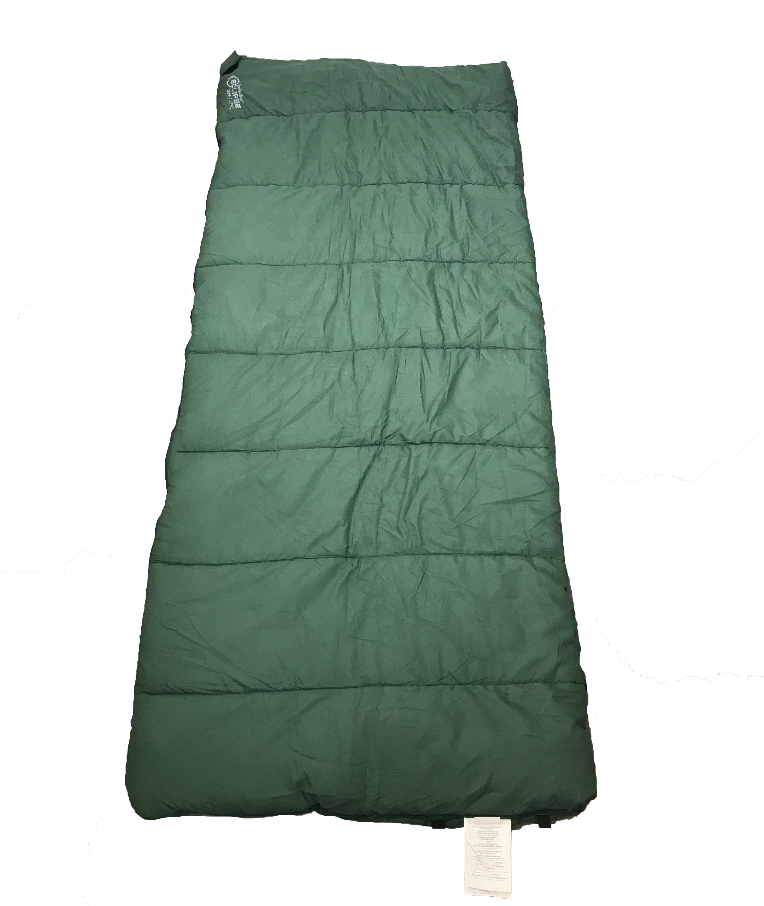 Bass Pro Shop Green Eclipse Sleeping Bag Size 6ft x 32"