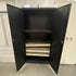 Black 2 Door Adjustable Shelf File Cabinet