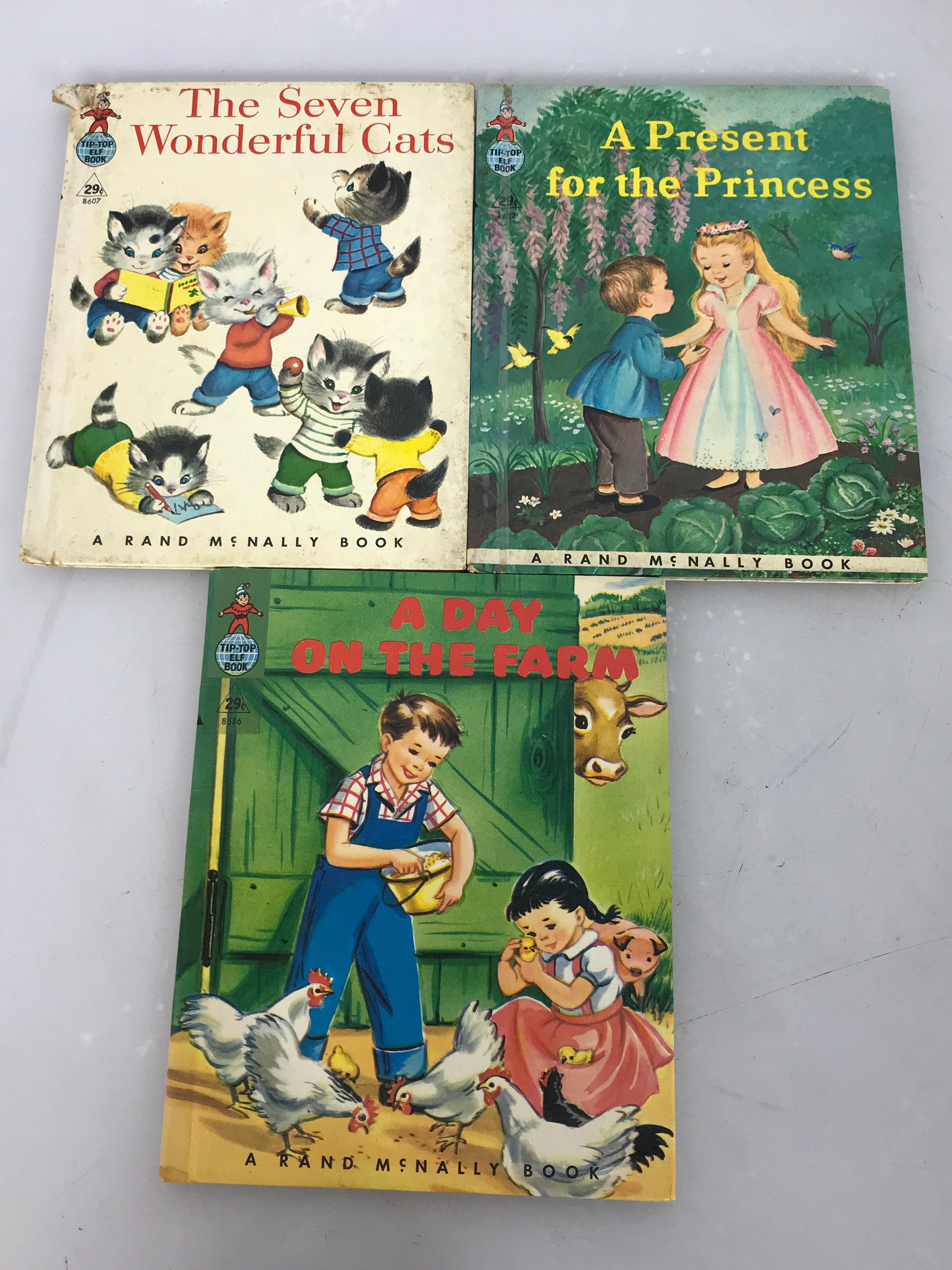Lot of 3 Vintage Rand McNally Children's Books 1948-1960 HC