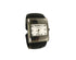 Gucci Black Leather Cuff Watch