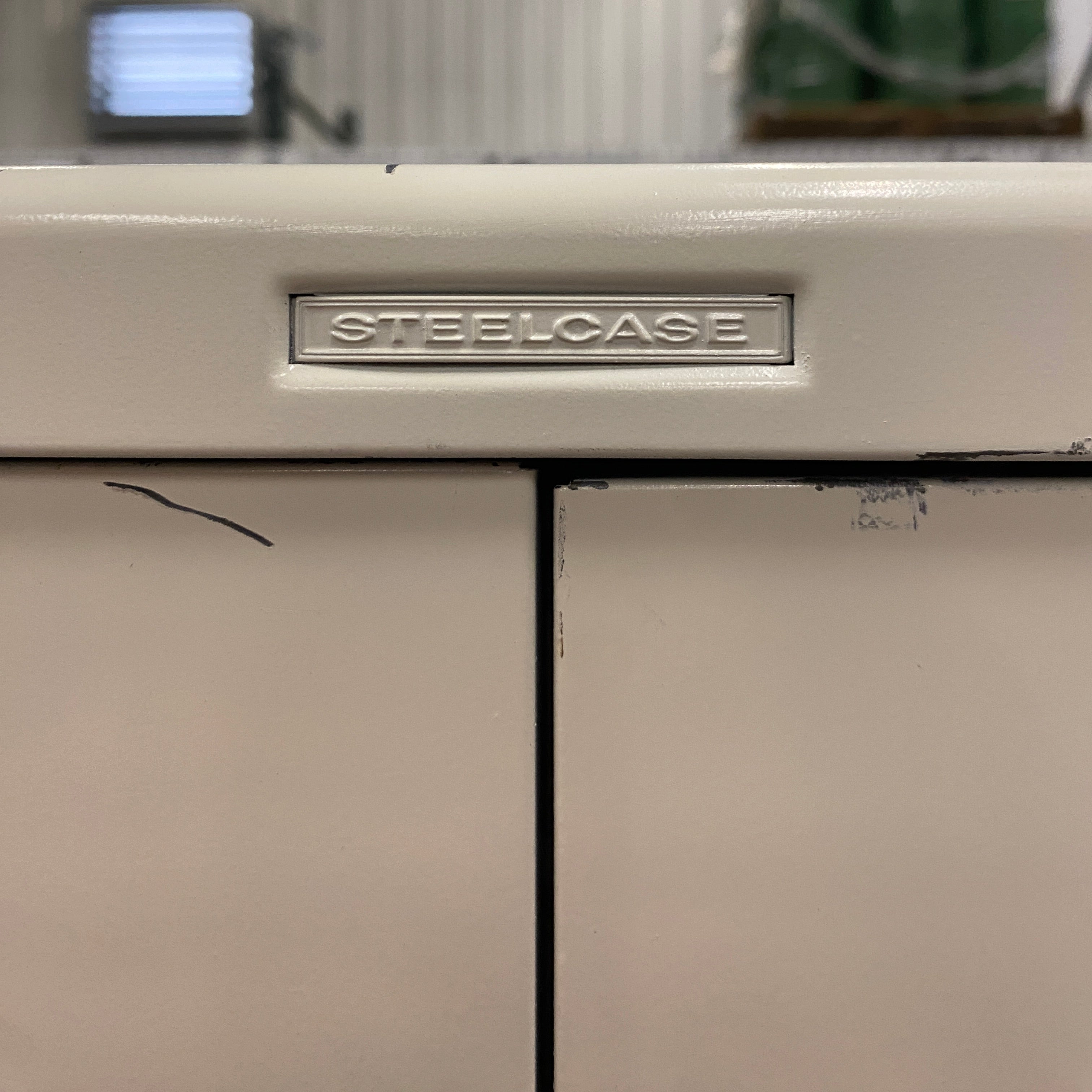 Steelcase Grey 2 Door File Cabinet
