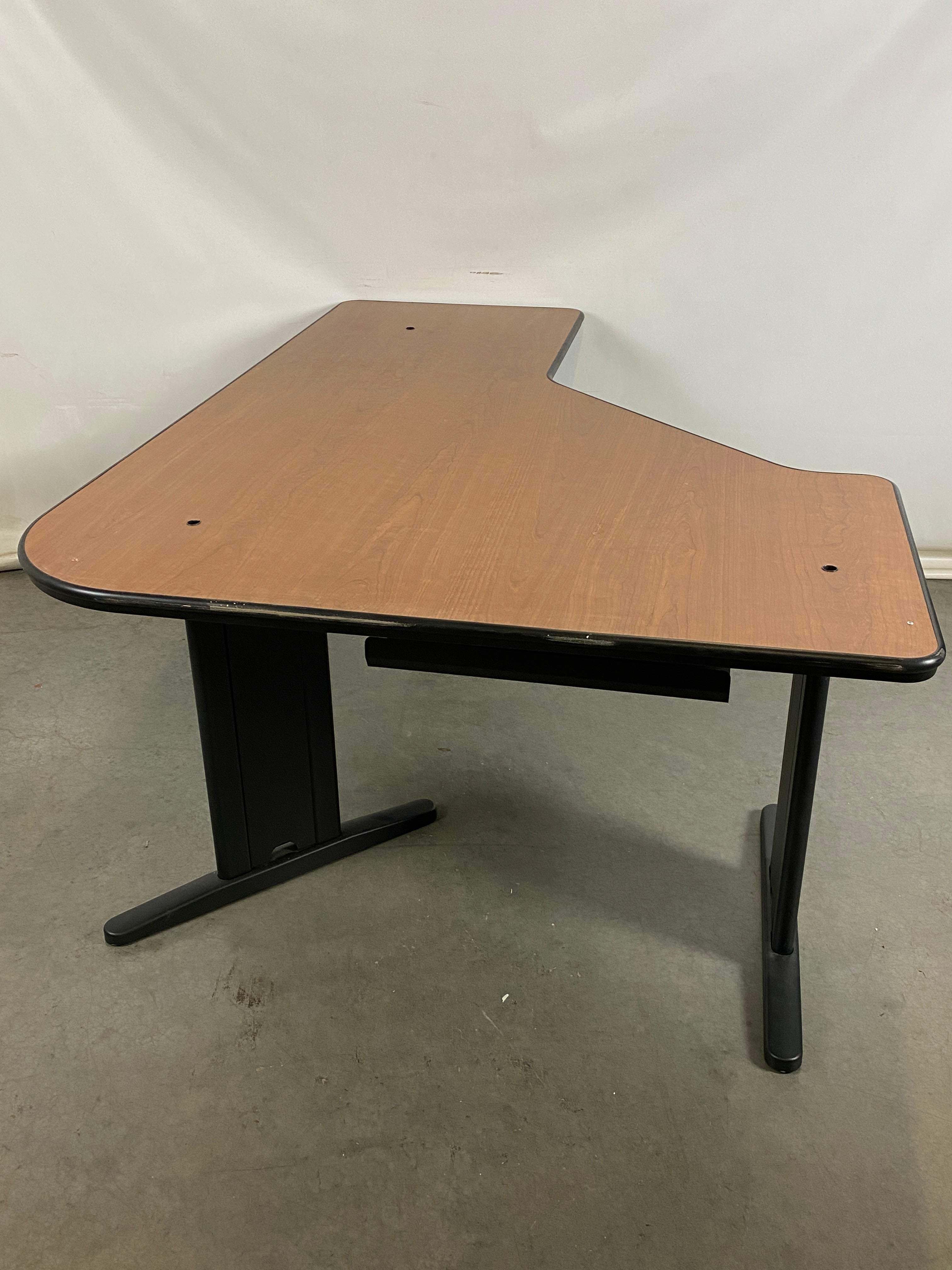 Steelcase Woodgrain Laminate Corner Desk