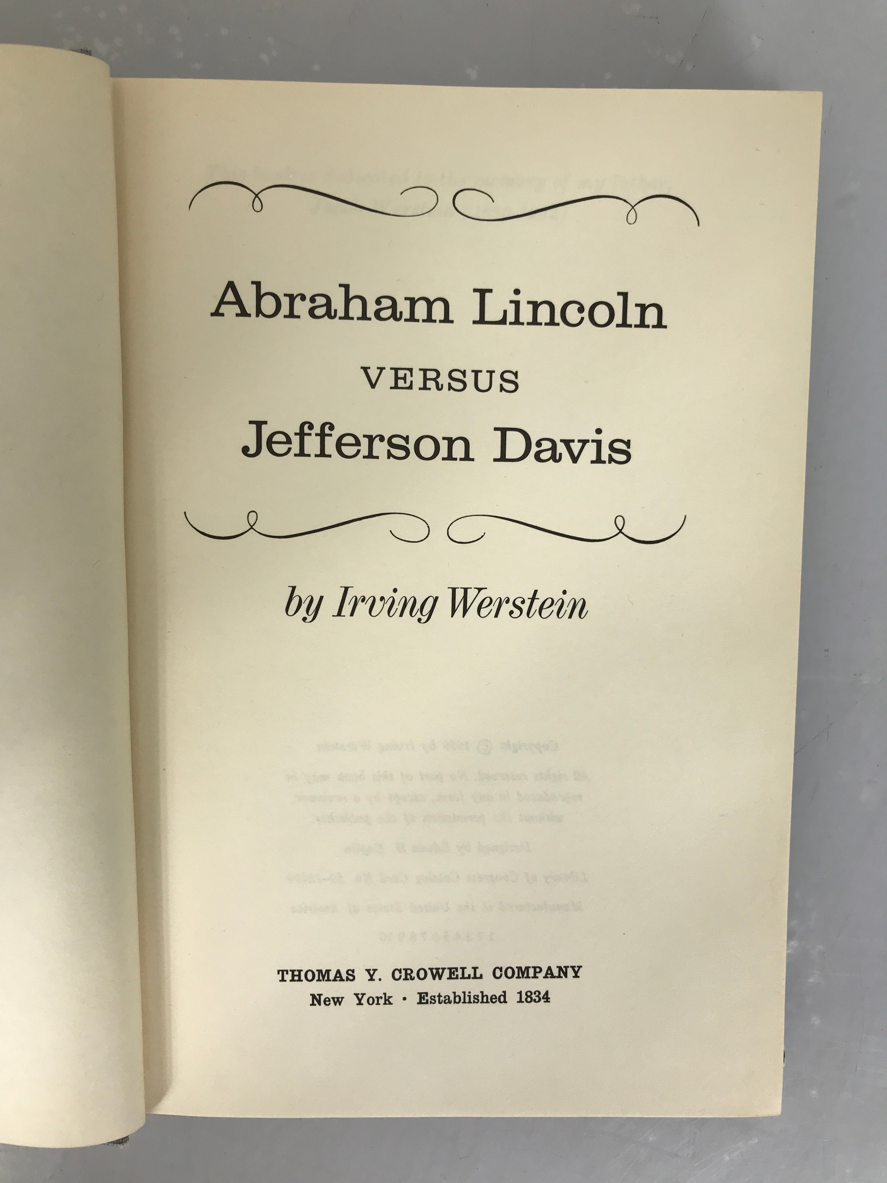 Lot of 3: Lincoln Versus Jefferson Davis (1959), To Appomattox (1959), and Abe Lincoln An Anthology (1953) All First Editions HC DJ