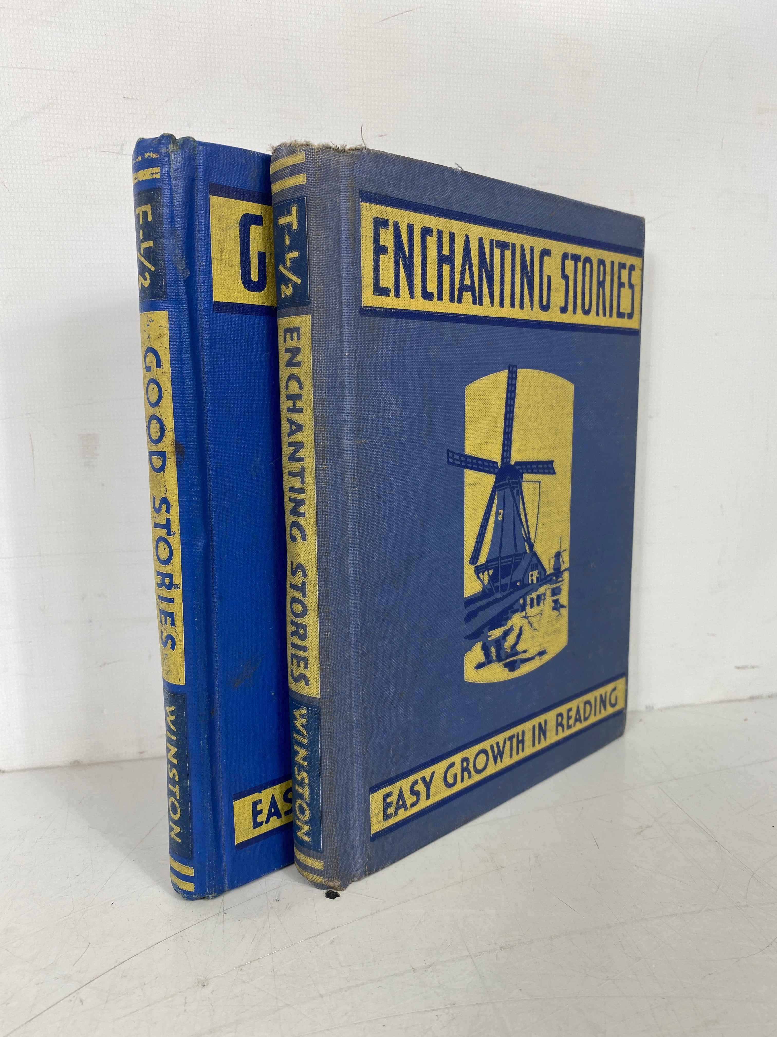 Lot of 2 Easy Growth in Reading: Enchanting Stories/Good Stories 1940 HC