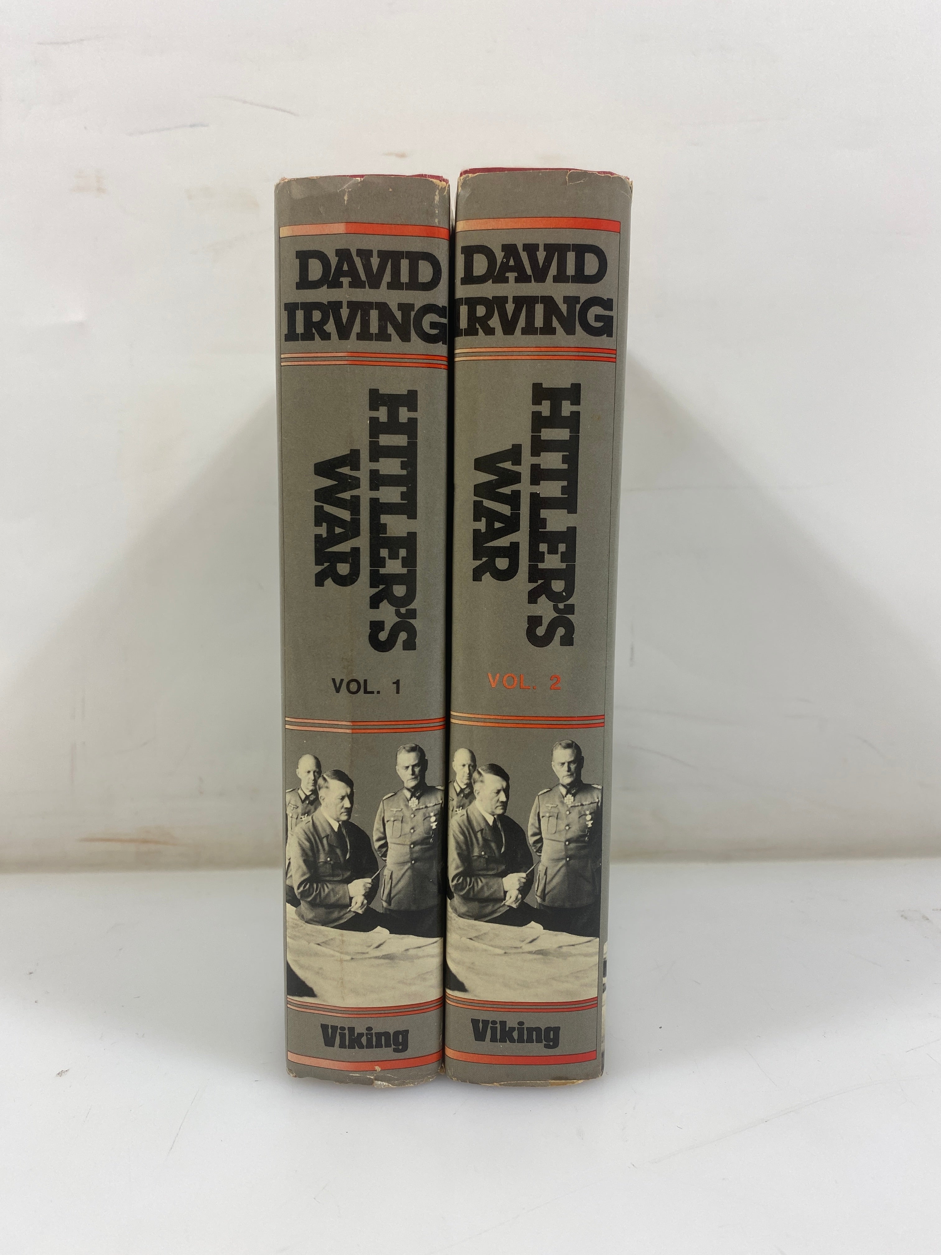 Set of 2: Hitler's War Vol. 1-2 by Irving 1977 HCDJ