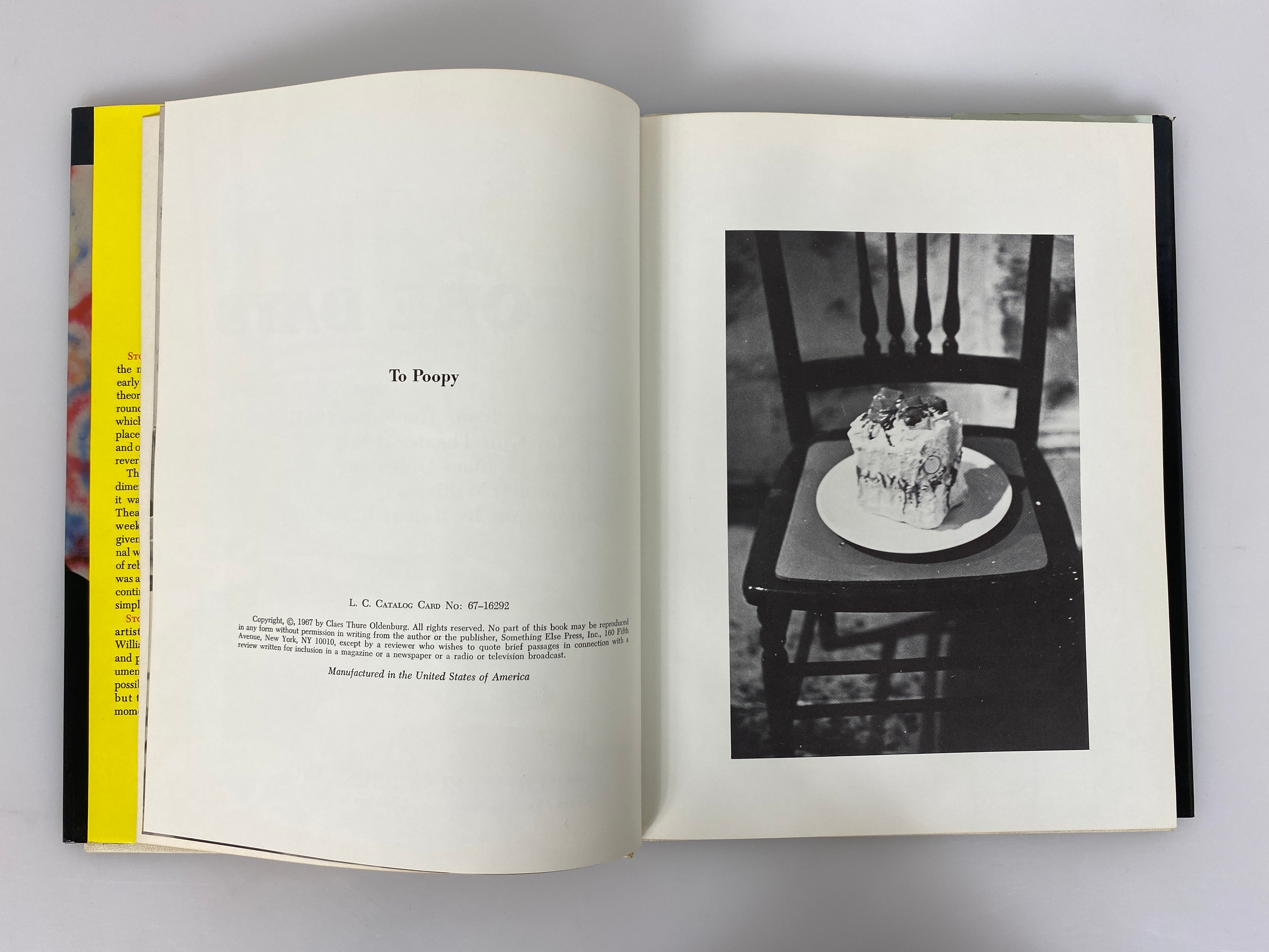 Claes Oldenburg's Store Days 1967 The Store/Ray Gun Theatre w Card HC DJ