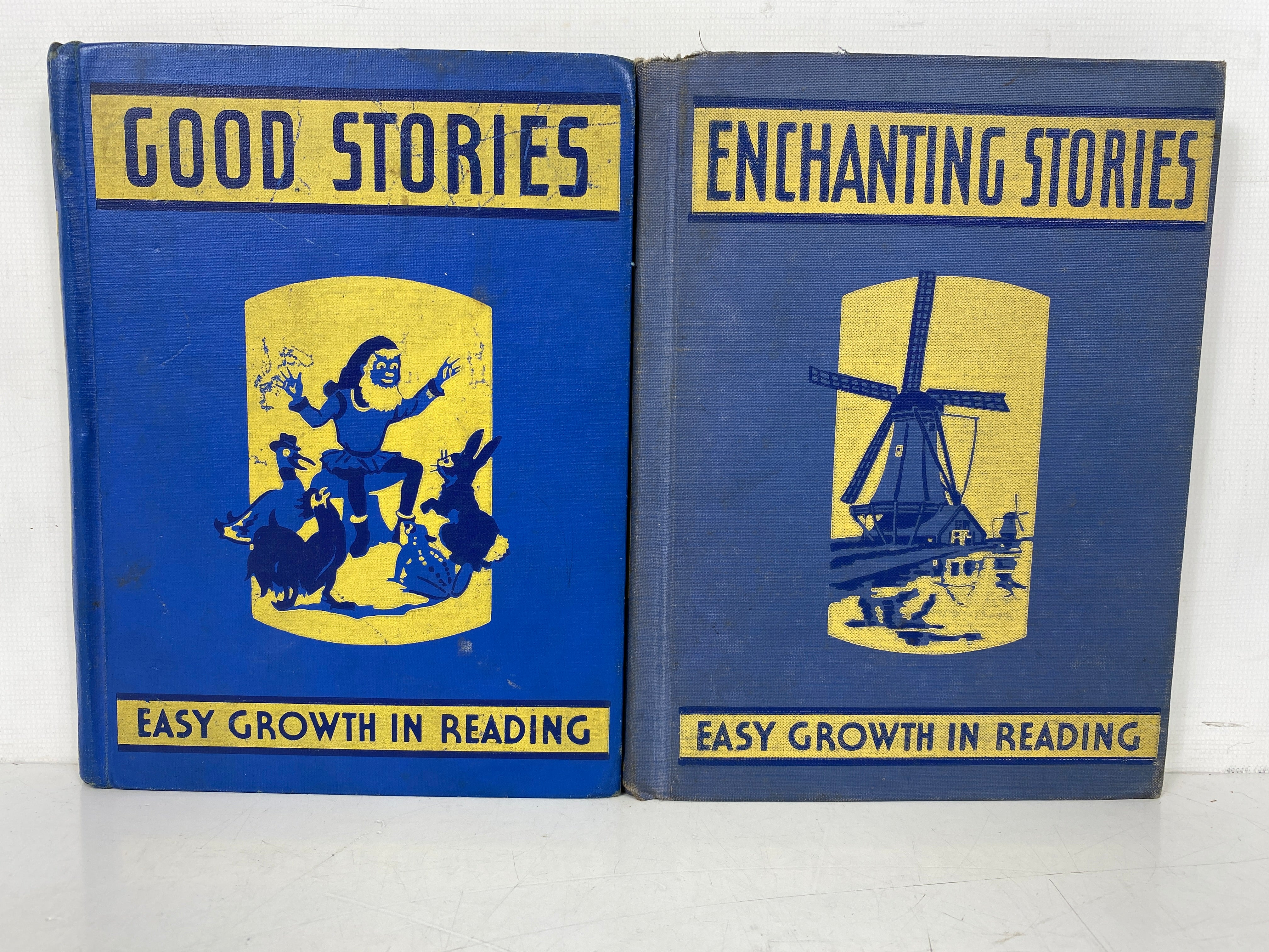 Lot of 2 Easy Growth in Reading: Enchanting Stories/Good Stories 1940 HC