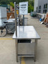 Stainless Steel Rounded Edge Prep Table w/ Pegs for Storage