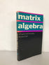 Matrix Algebra 1969 Vintage SC With Answer Shield