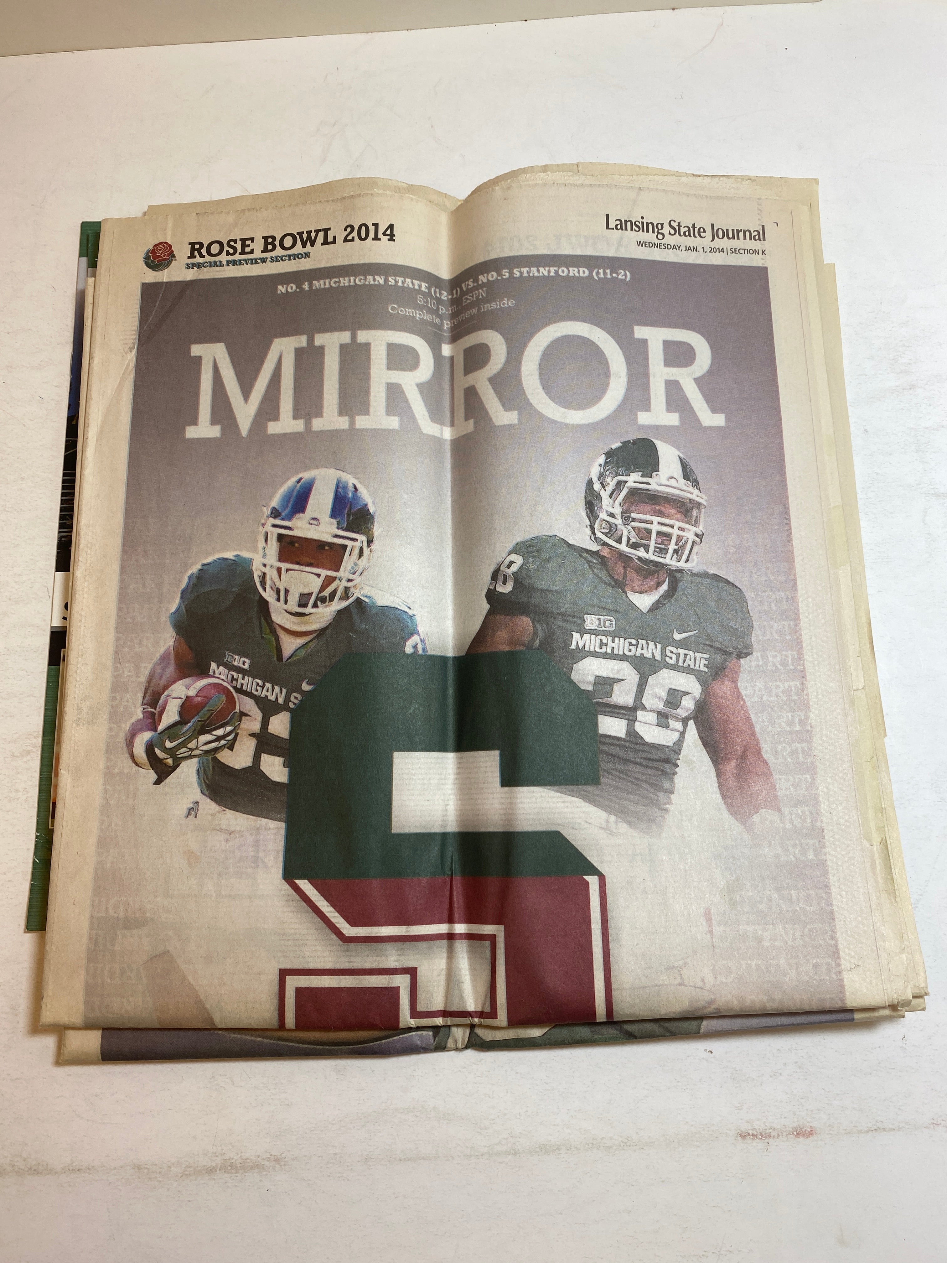 MSU Michigan State Football 2014 Rose Bowl Ephemera Lot