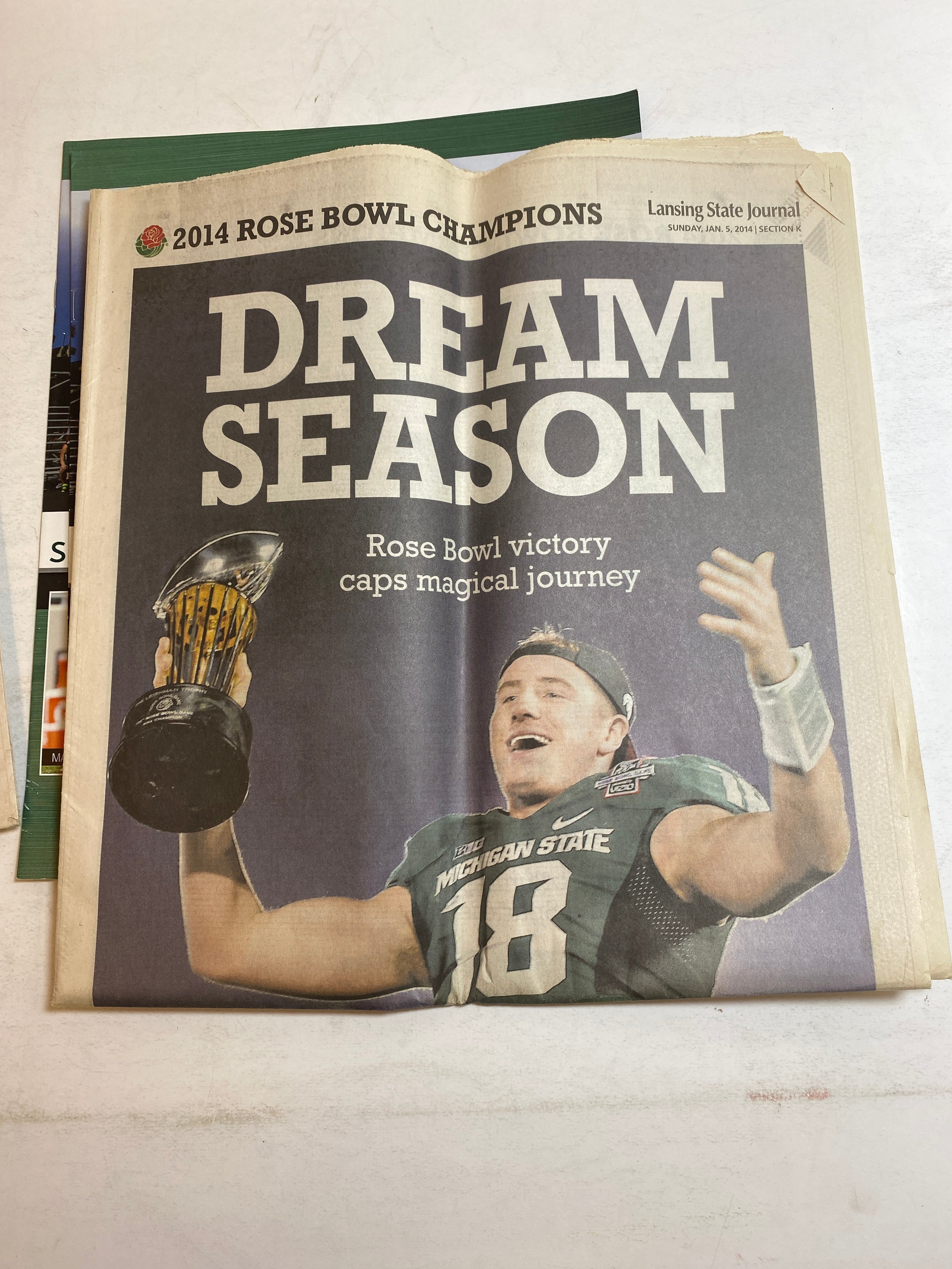 MSU Michigan State Football 2014 Rose Bowl Ephemera Lot