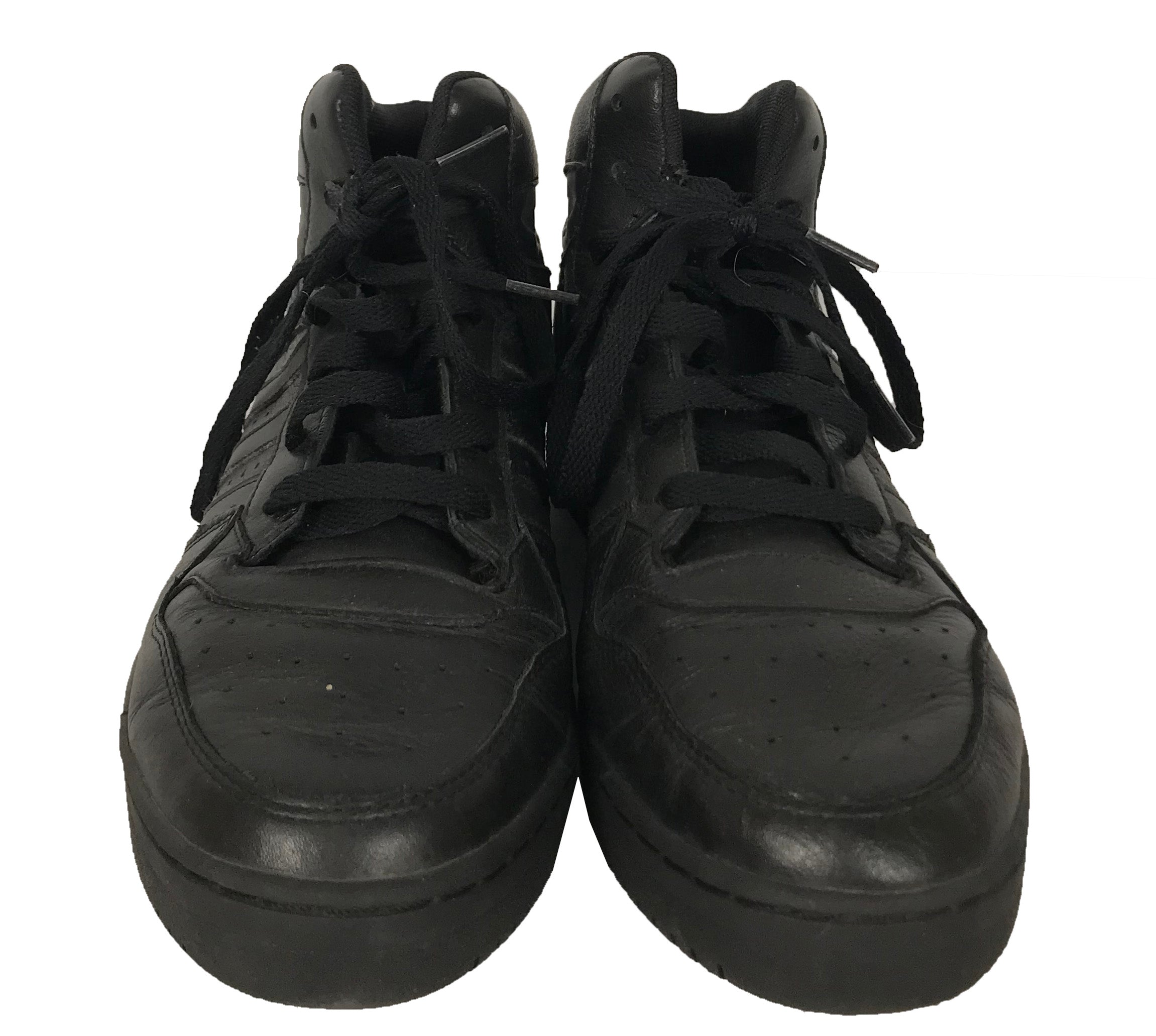 Adidas Black Hoops Mid High-Top Sneakers Men's Size 8.5