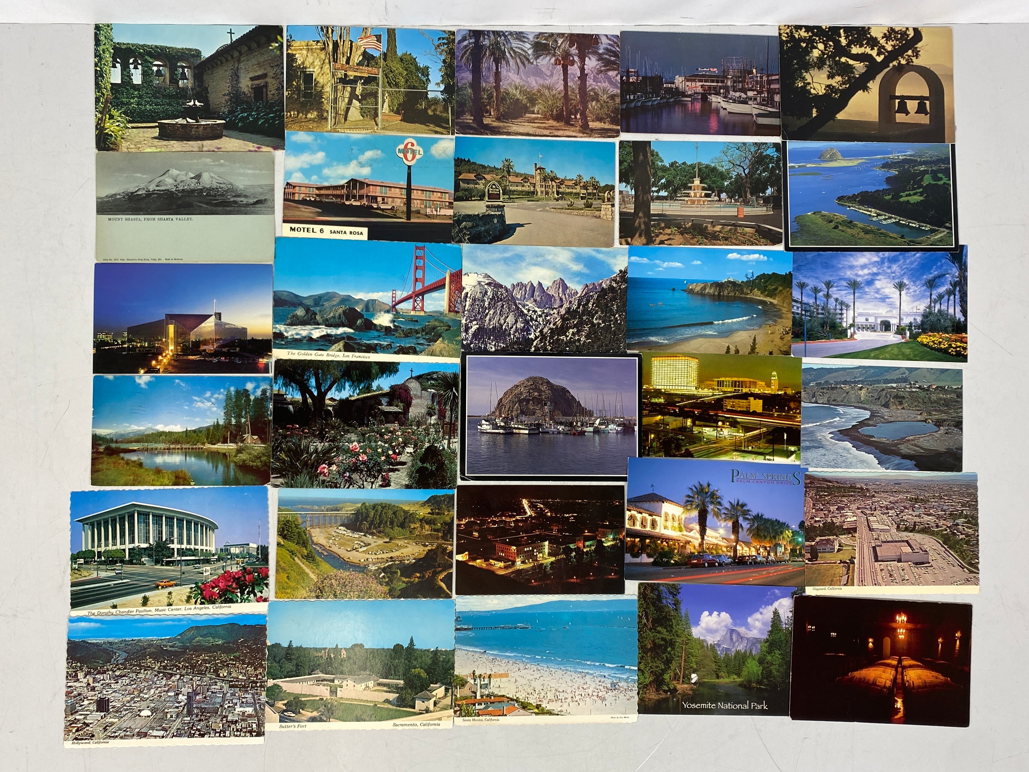 California Travel Ephemera Lot (Maps, Postcards, Brochures)