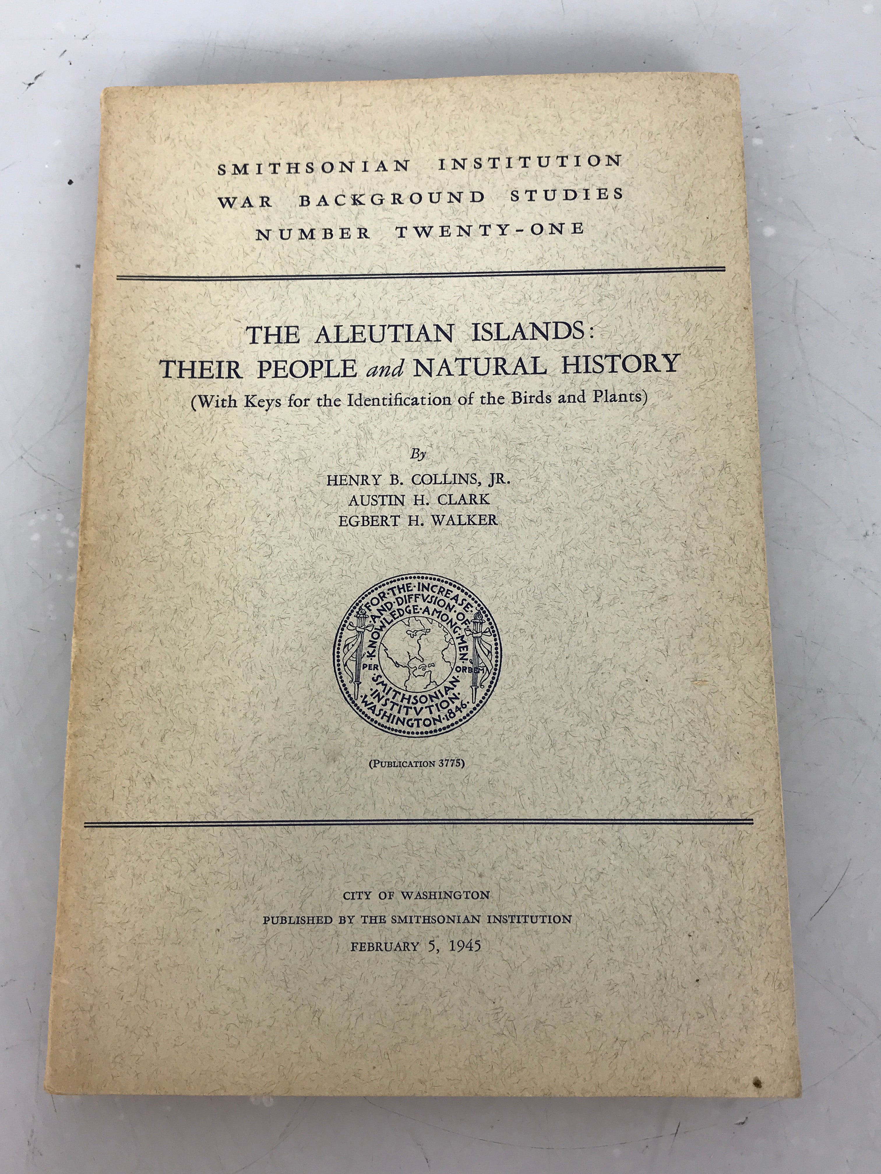 Lot of 20 Smithsonian Institution War Background Studies Vol 1, 3-21 1942-1945 SC