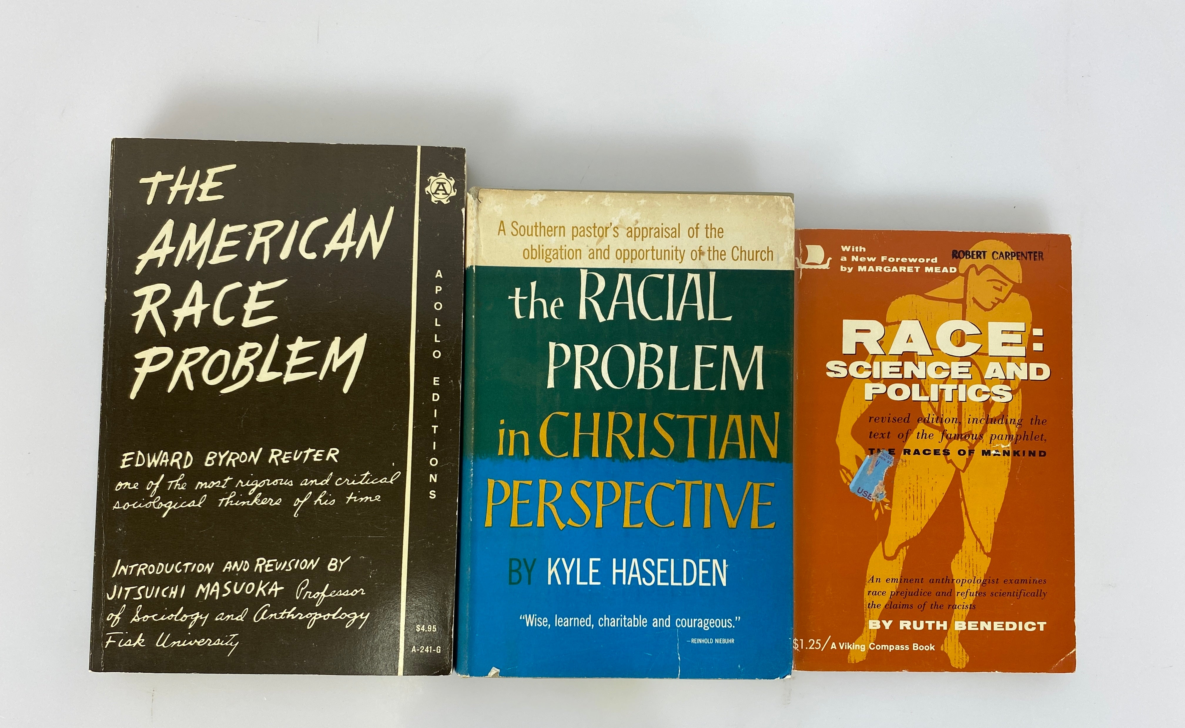 3 Vols: American Race Problem/Race Science & Politics/in Christian Perspective